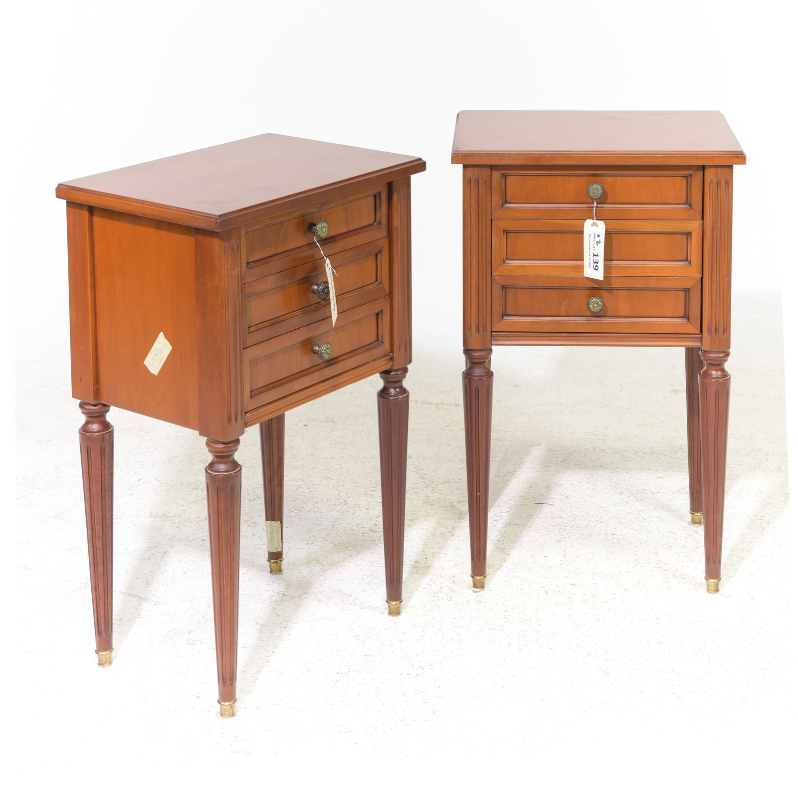 Louis XVI Style Pair of Occasional Chests / Nightstands (1 of 4)