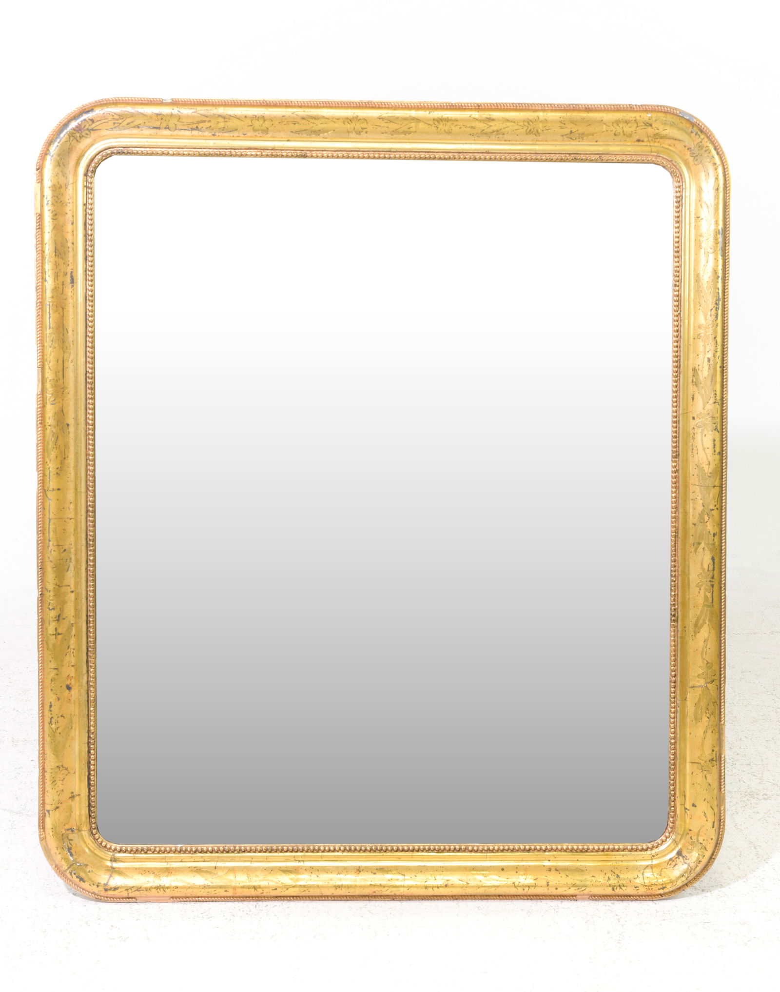 Louis Philippe Style Gold Framed Mirror #3 (1 of 4)