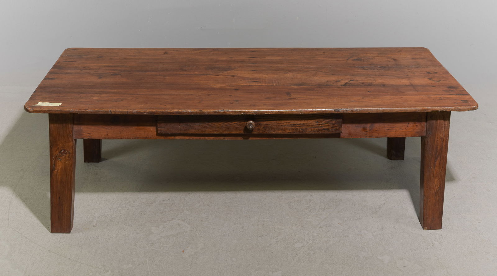 French Rustic Chestnut Coffee Table with Drawer (1 of 7)
