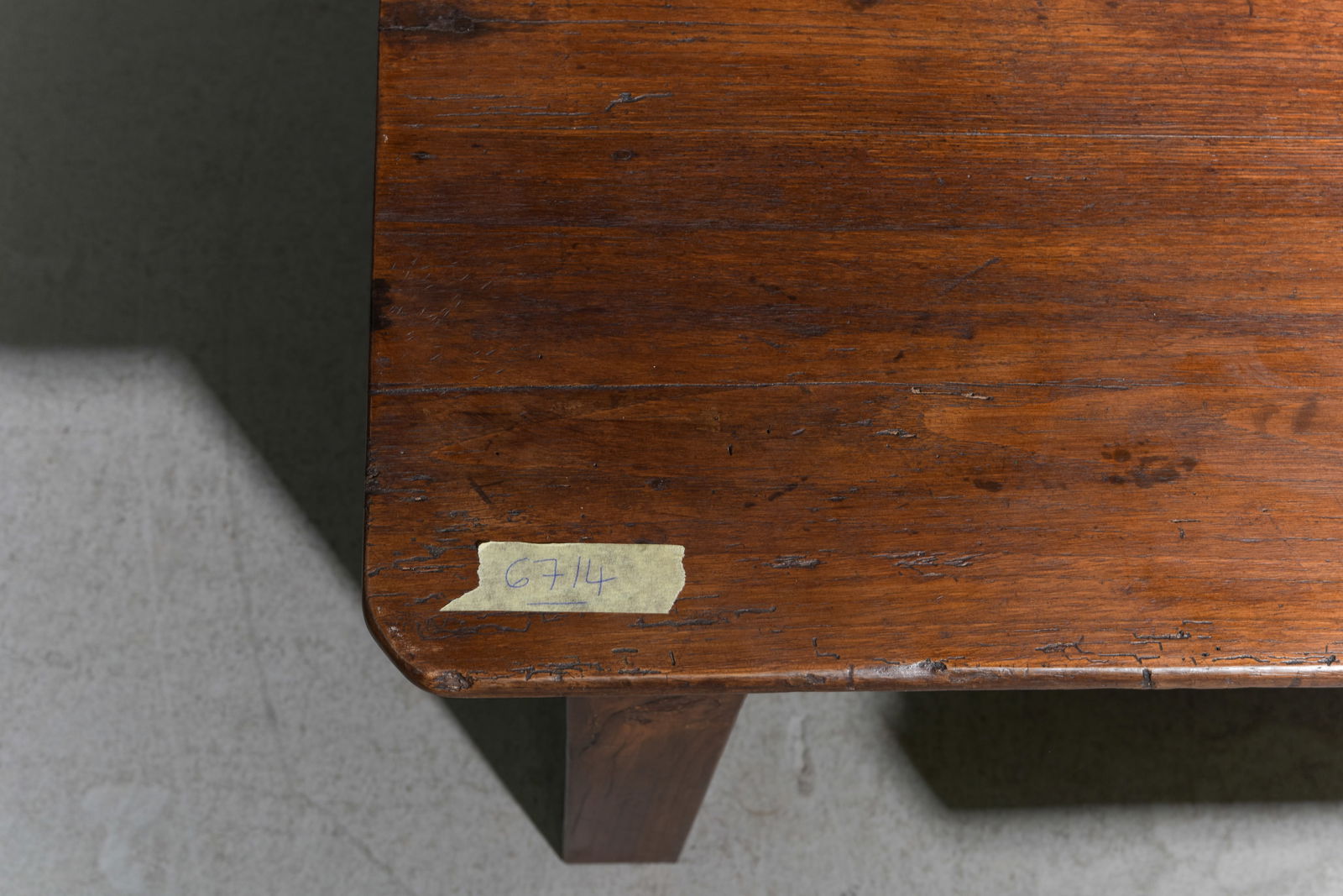 French Rustic Chestnut Coffee Table with Drawer - 4