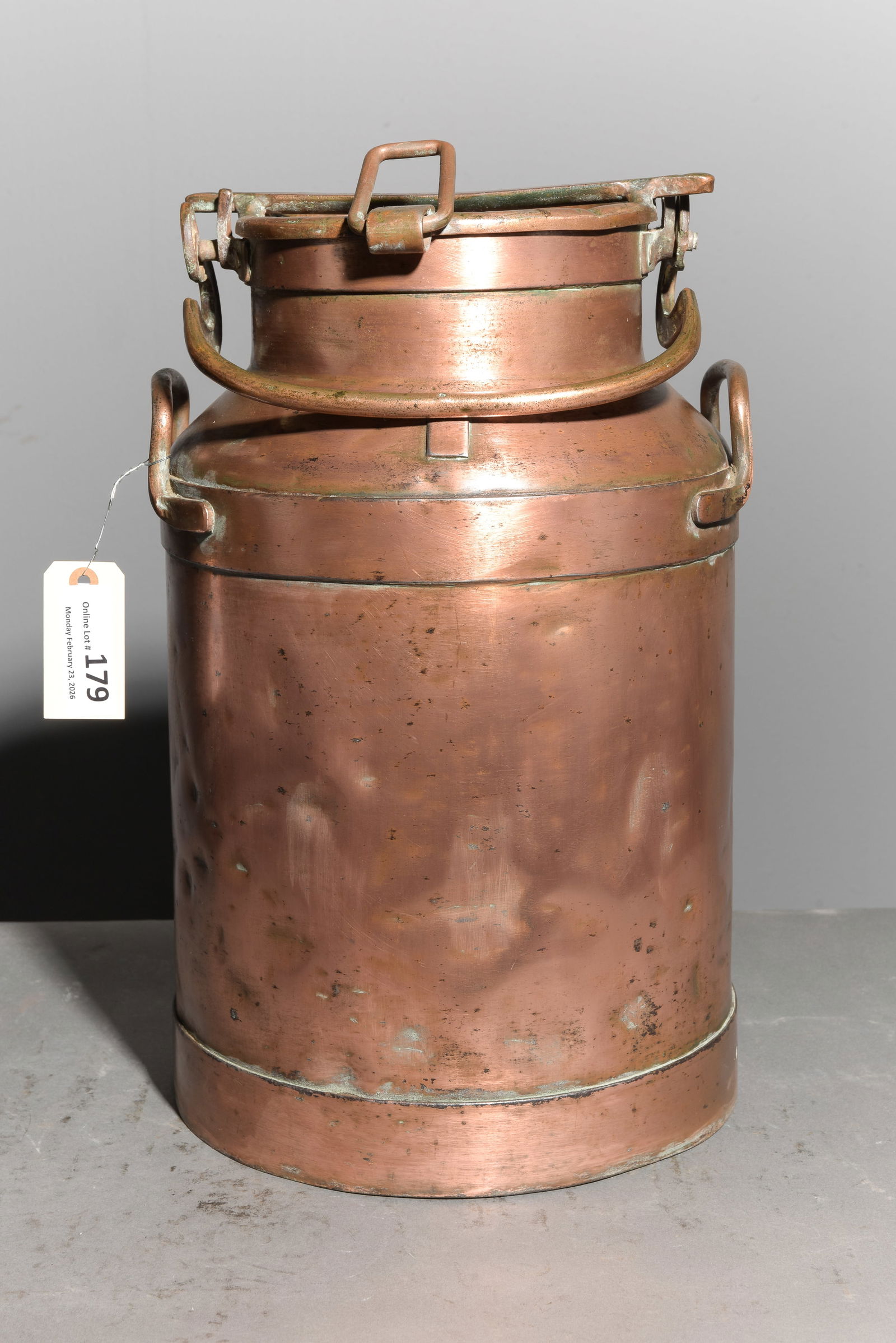 French Copper Milk Can (1 of 4)