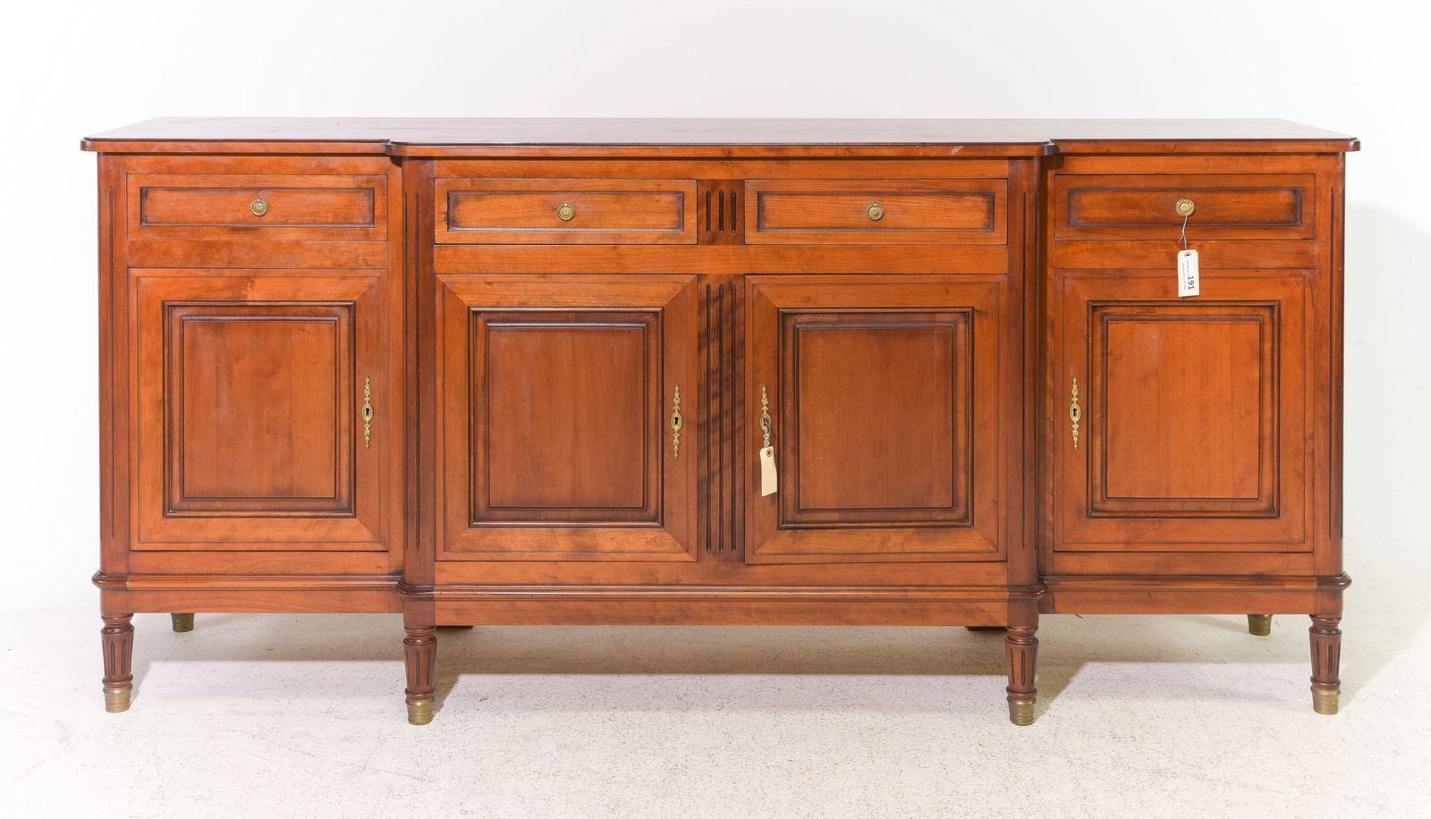 Louis XVI Style Cherry Four Door Sideboard (1 of 7)