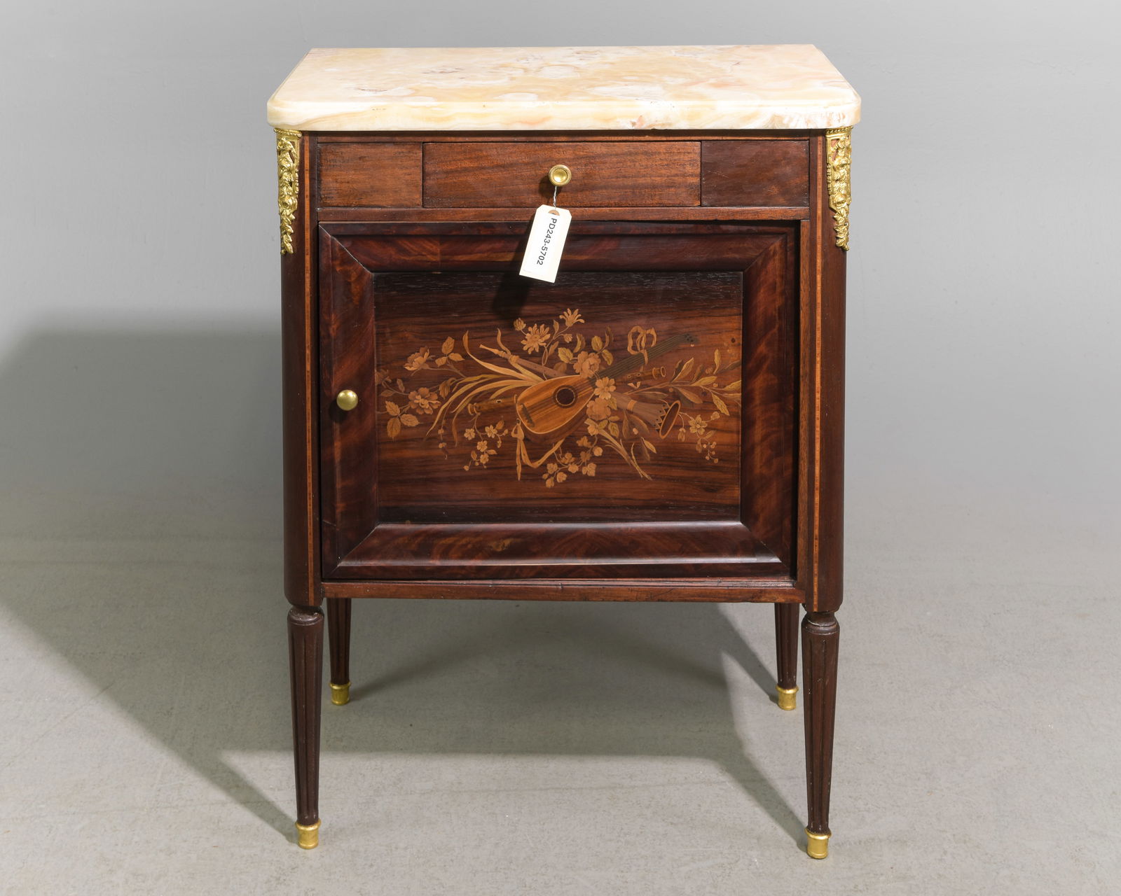 Louis XVI Style Marble Top Occasional Cabinet (1 of 6)
