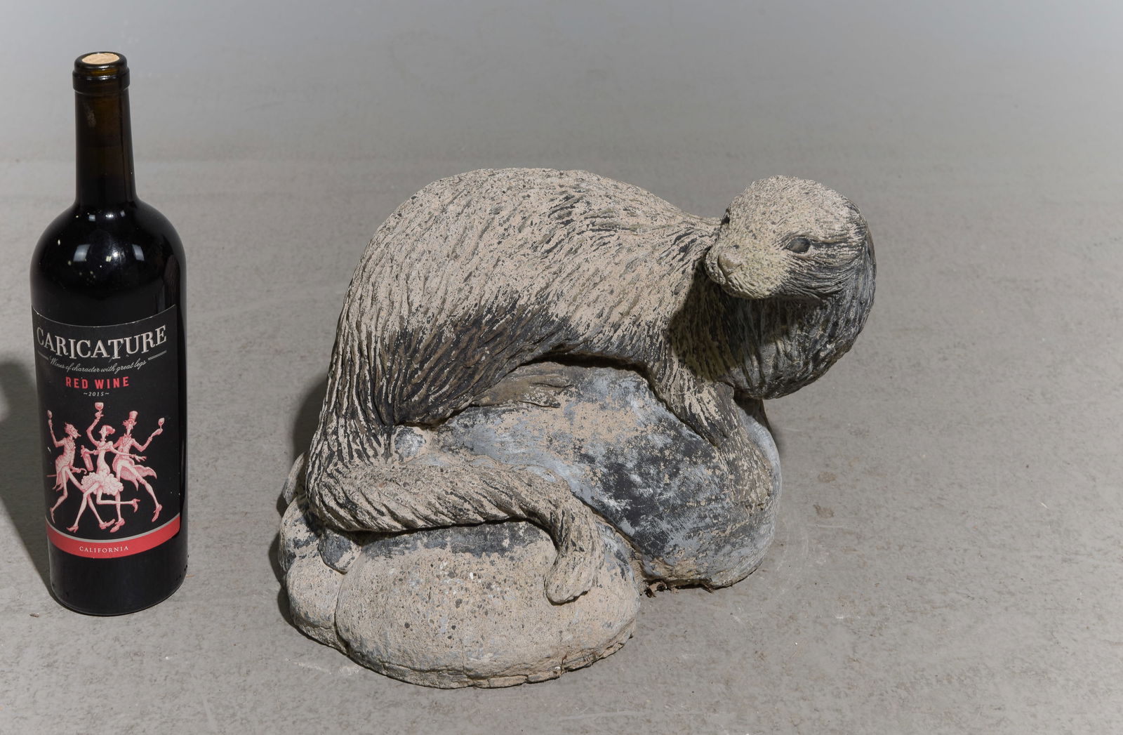 Cast Stone / Concrete Otter (1 of 4)