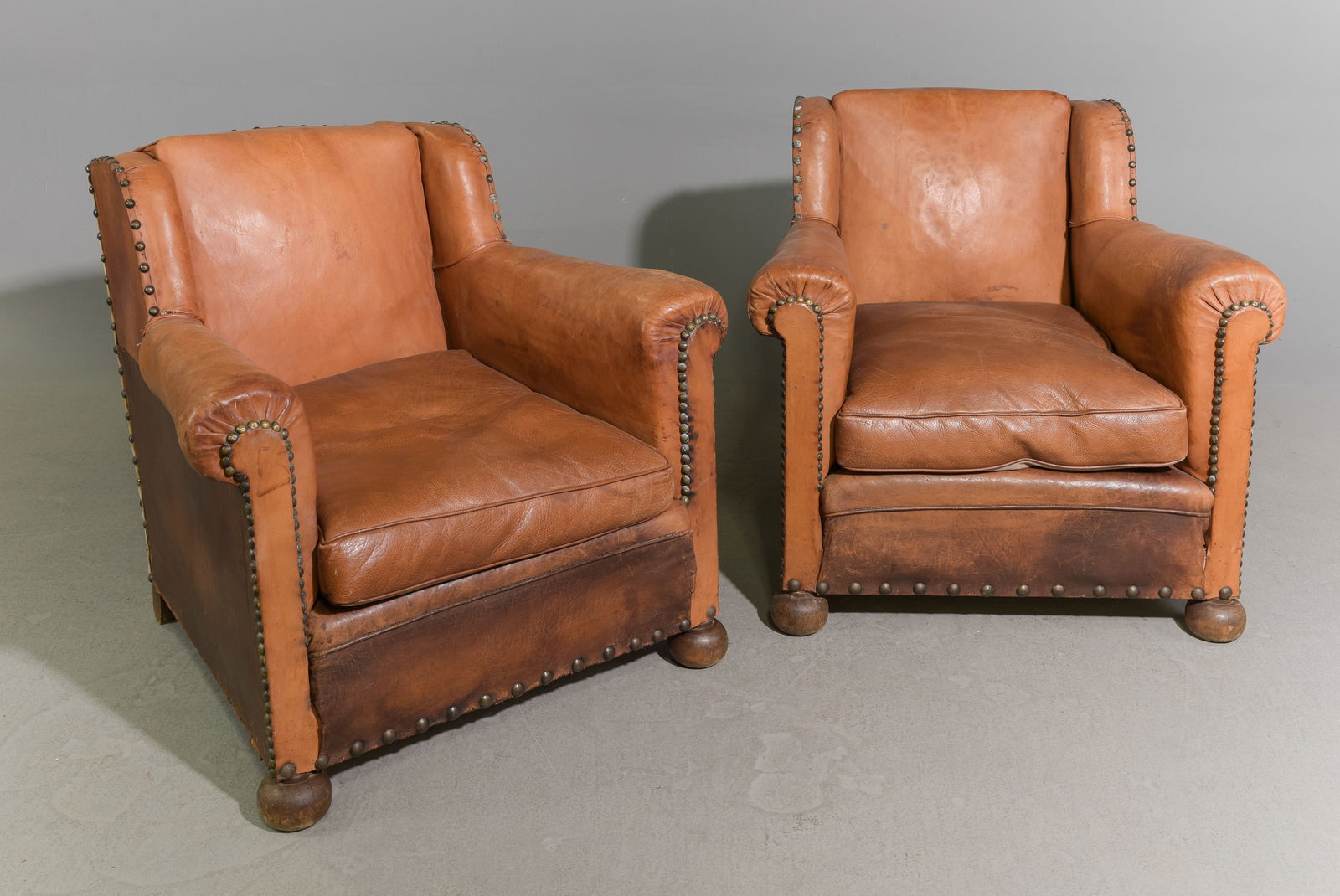 French Pair of Leather Club Chairs (1 of 6)