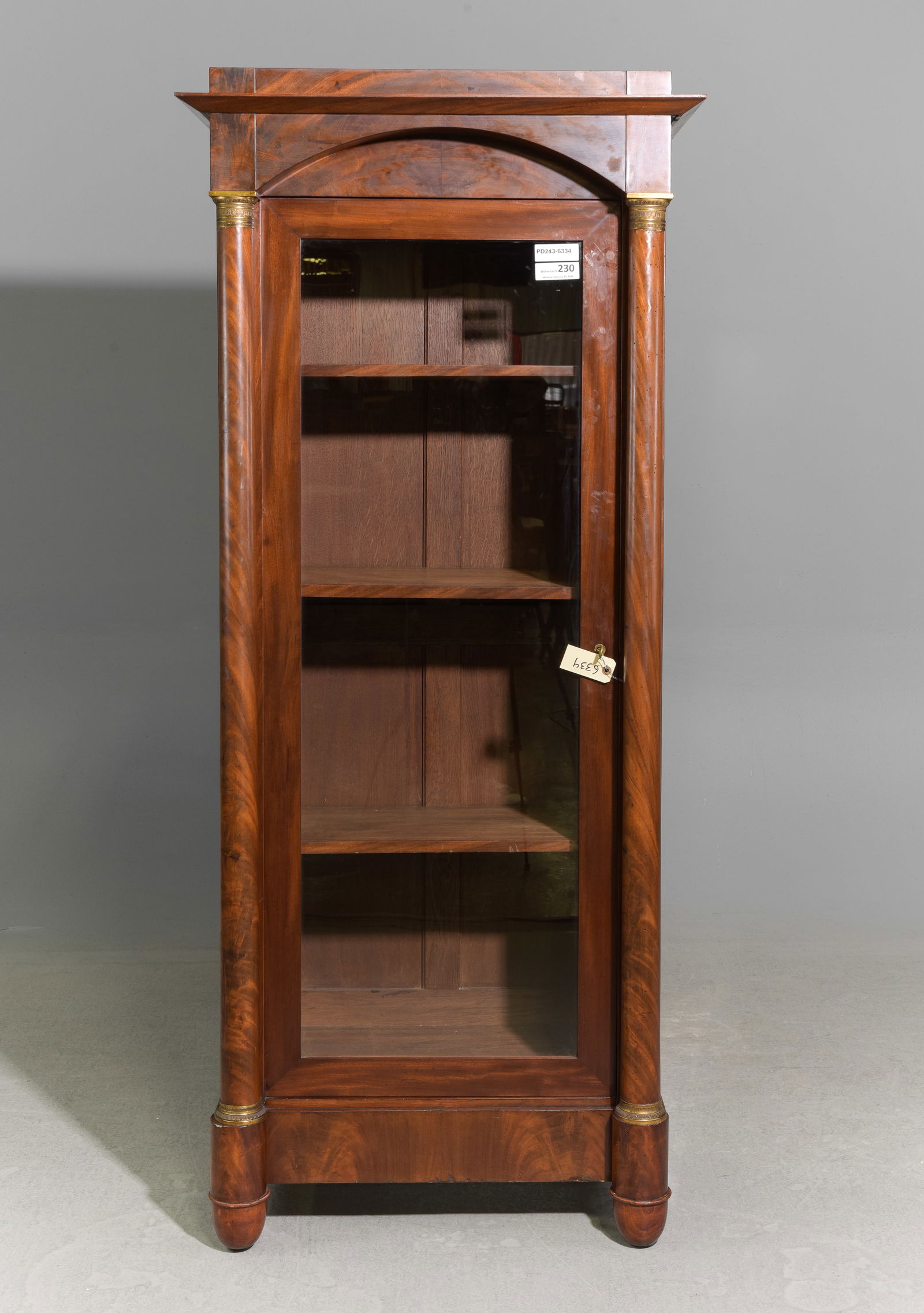 French Empire Style Mahogany Bookcase (1 of 7)