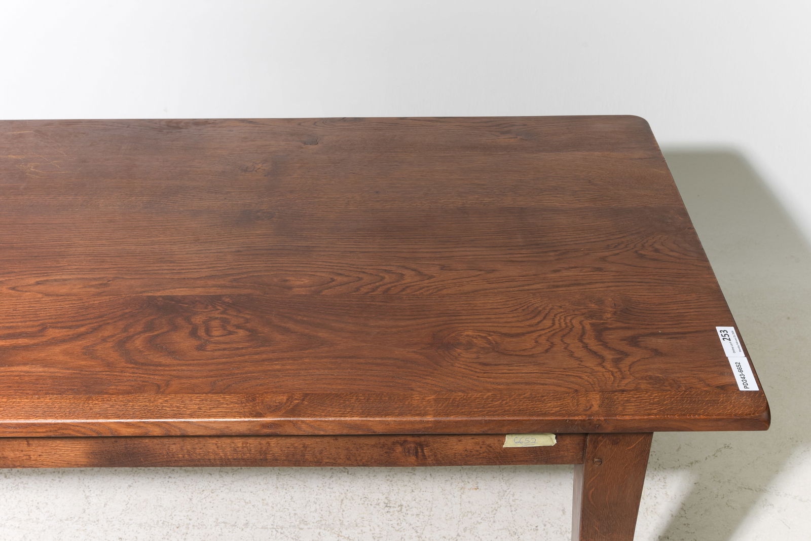 French Solid Oak Farmhouse Table - 3