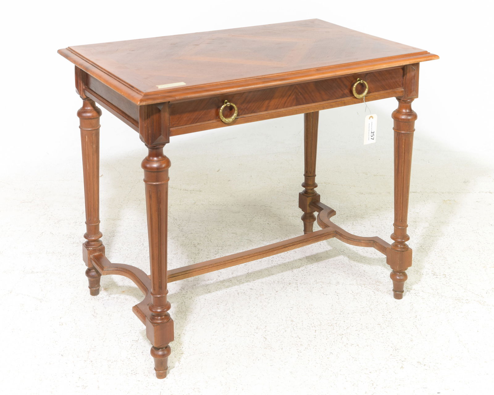 Louis XVI Style Walnut Writing Table (1 of 3)