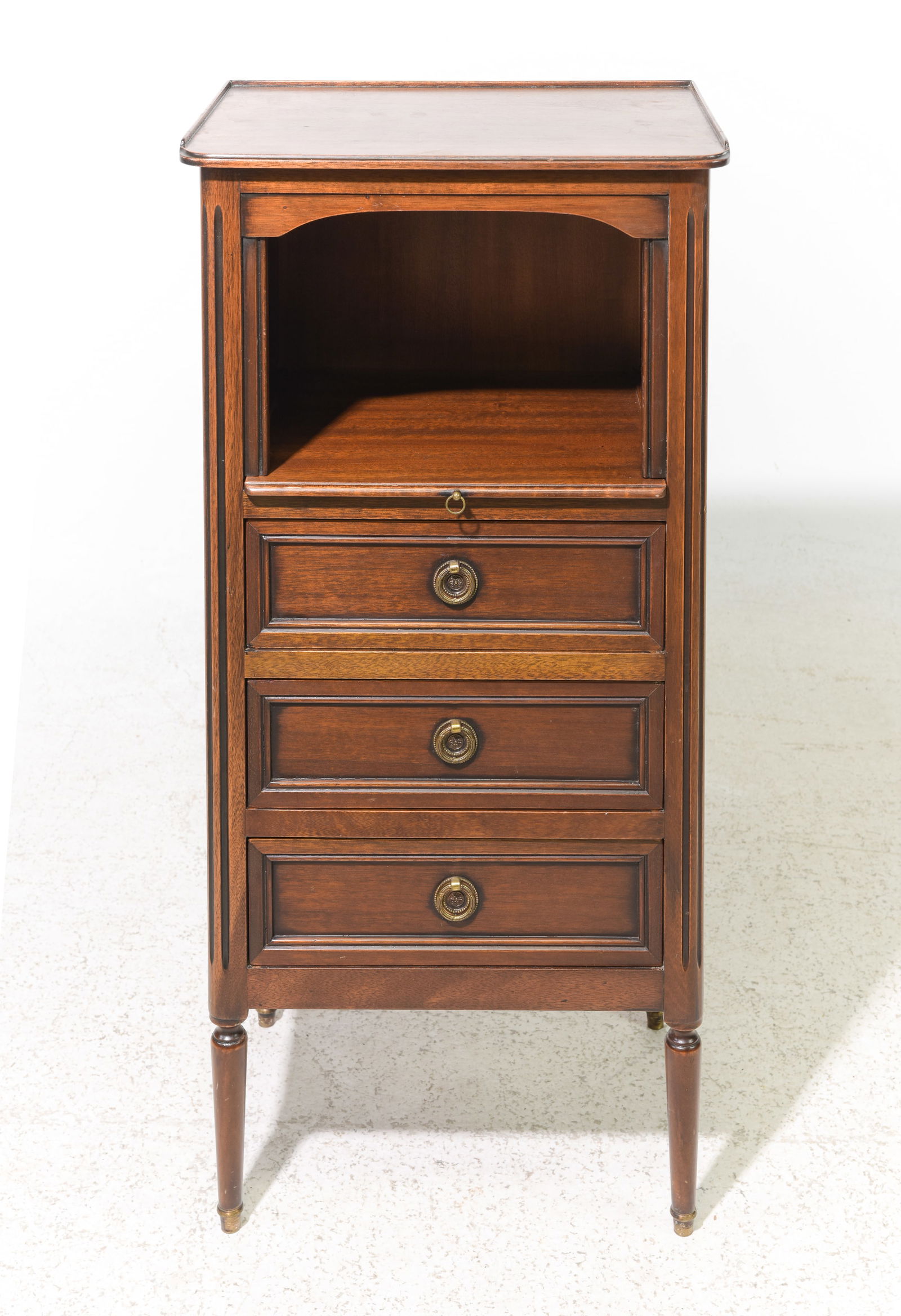 Louis XVI Style Side Table / Cabinet with Drawers (1 of 3)