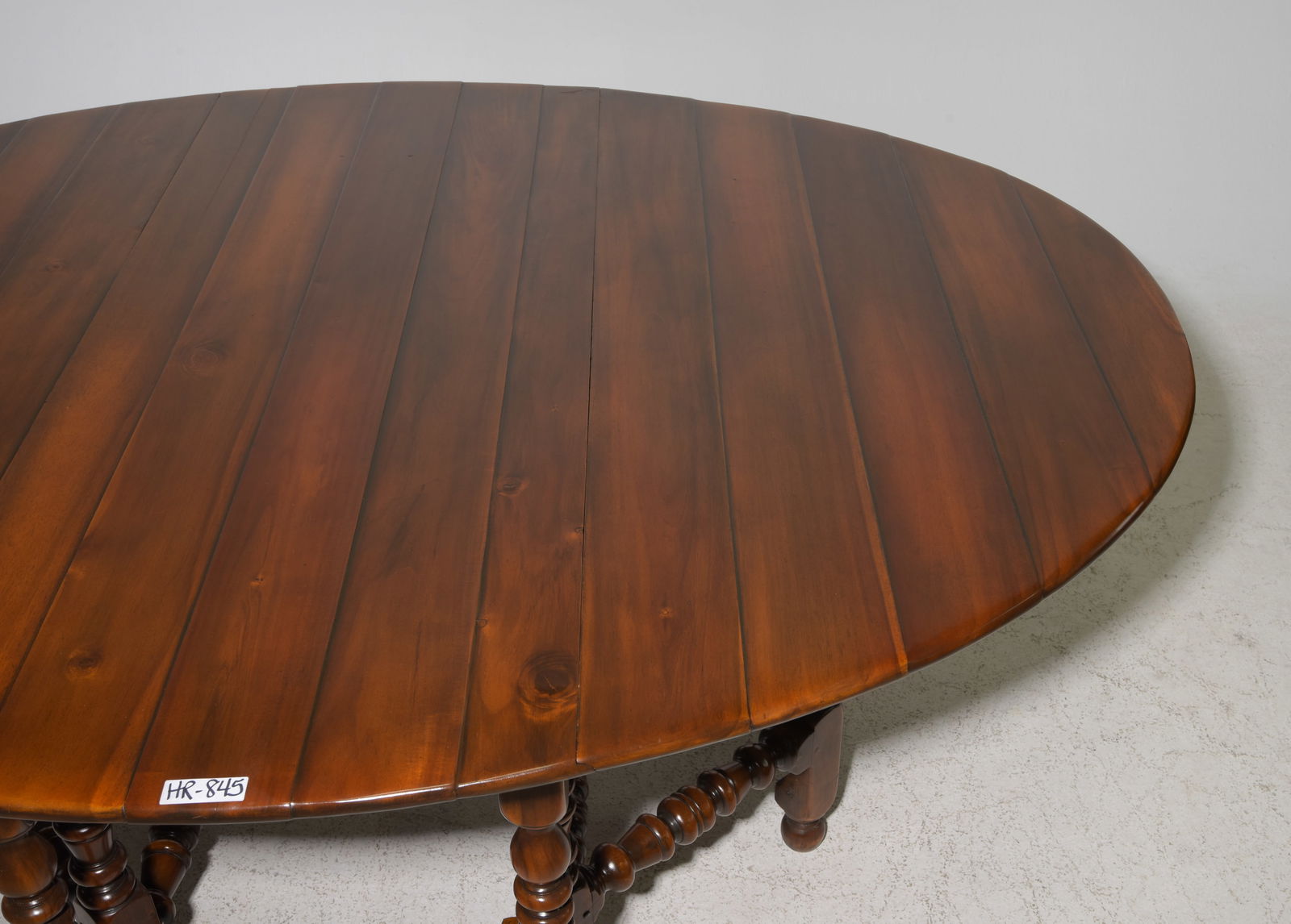 Oak Wake Table / Large Drop Leaf Table - 4