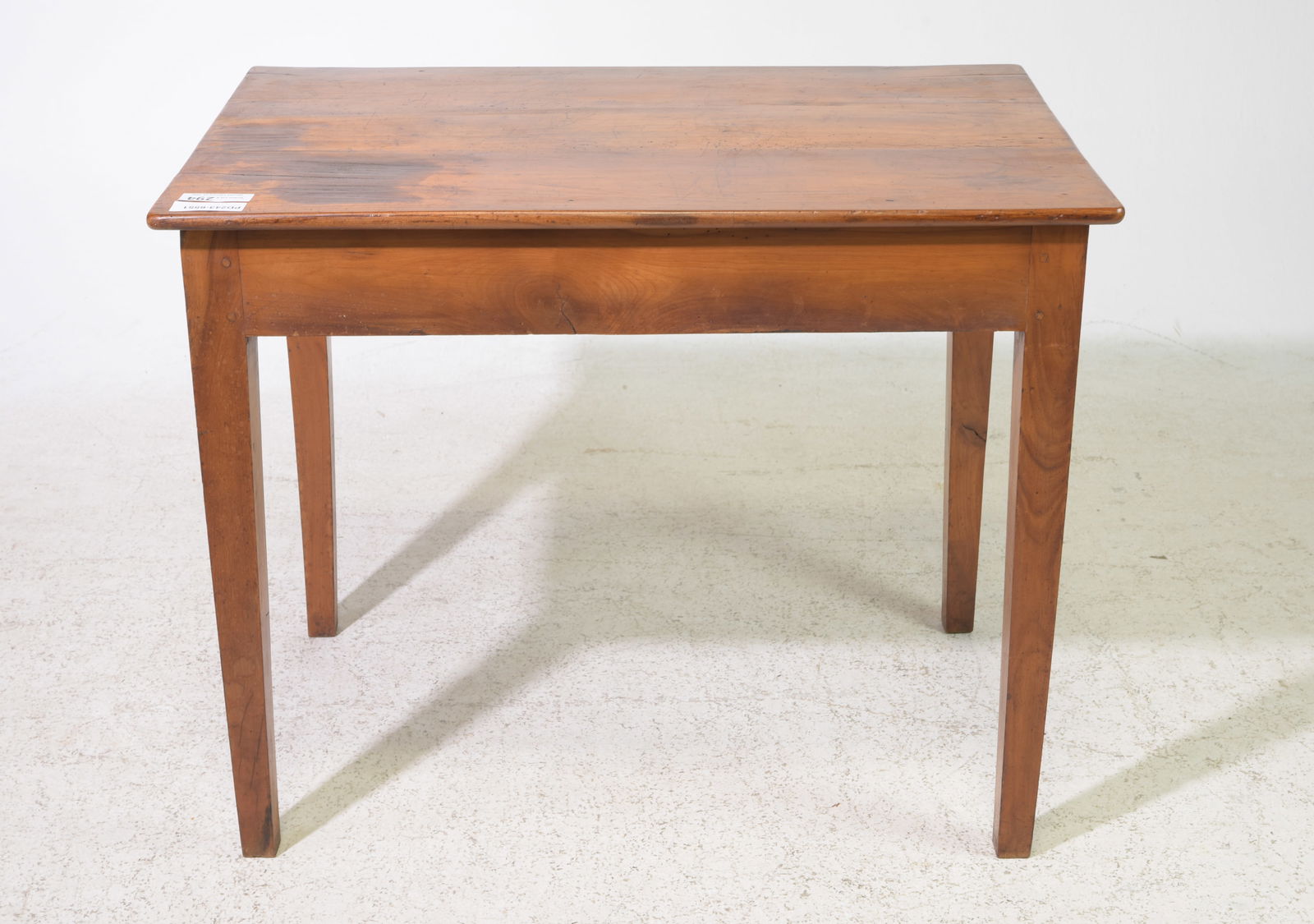 French Cherry Writing Table with Drawer - 5
