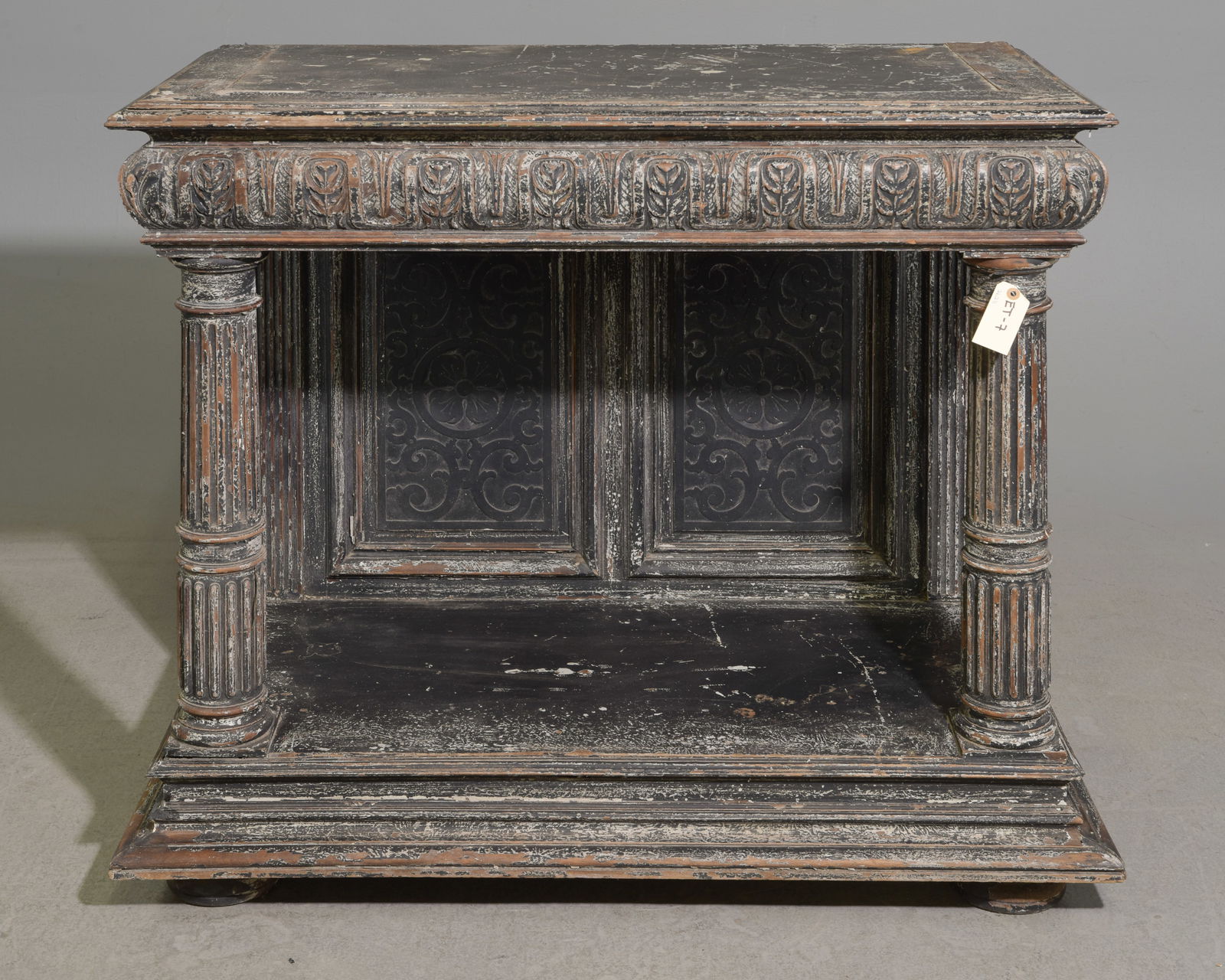 Empire Style Distressed Painted Console / Hall Table (1 of 5)