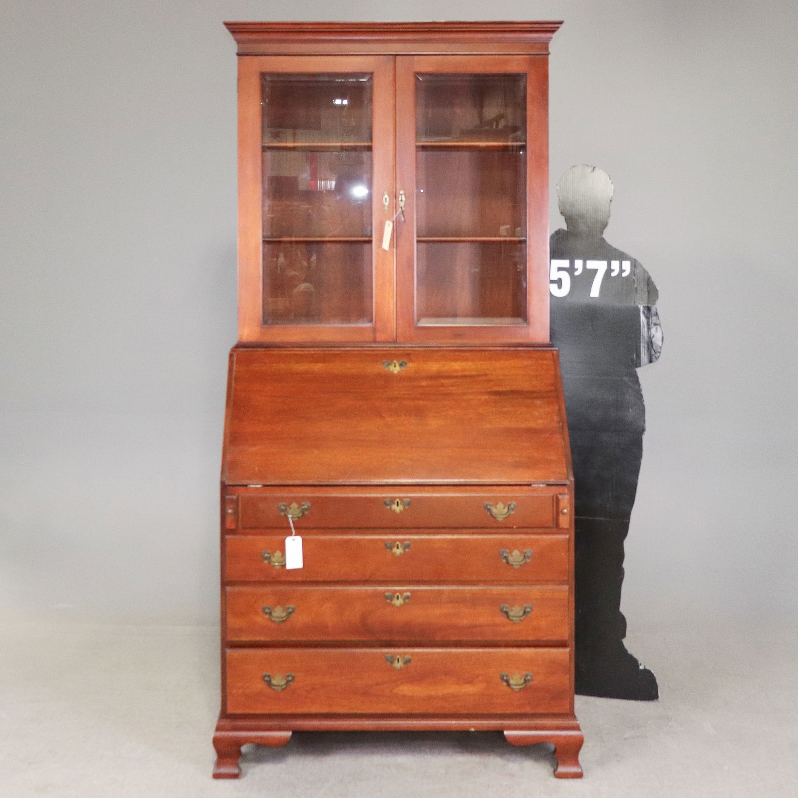 American Drop Front Secretary Desk / Bookcase (1 of 6)