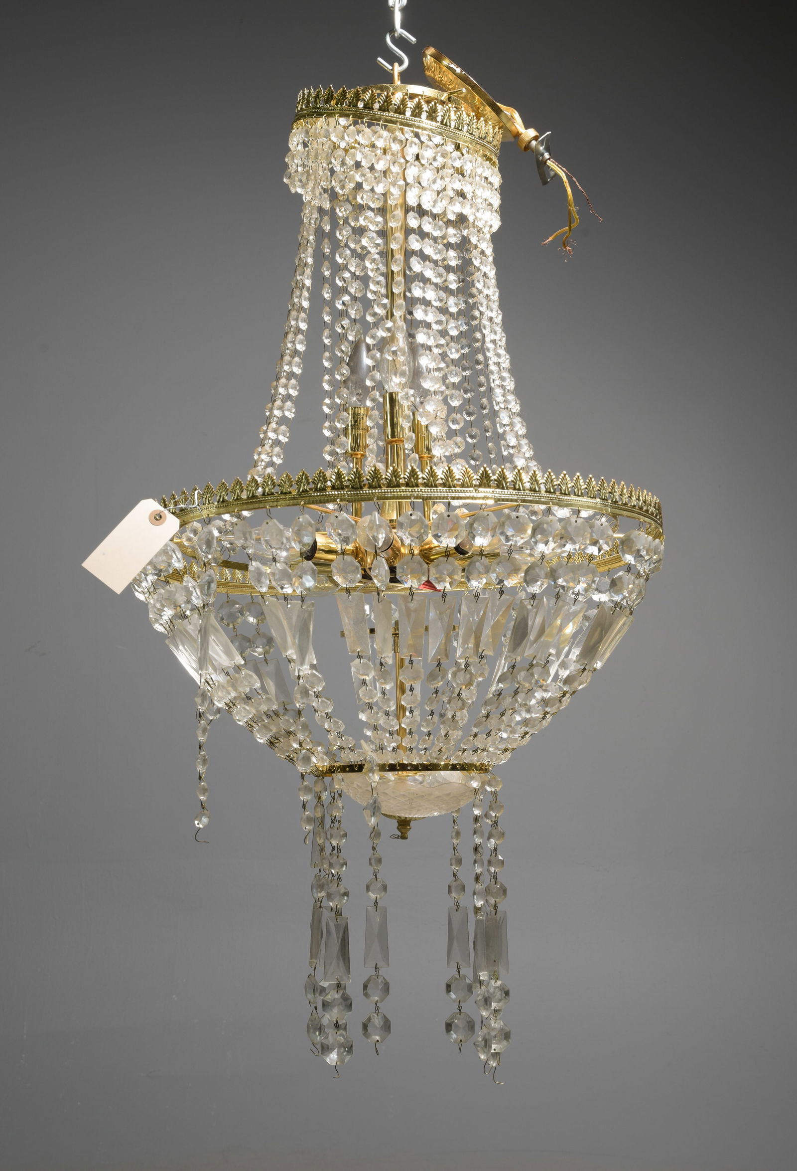 French Style Chanelier #1: French Style Chanelier - 28 in tall x 20 inch diameter