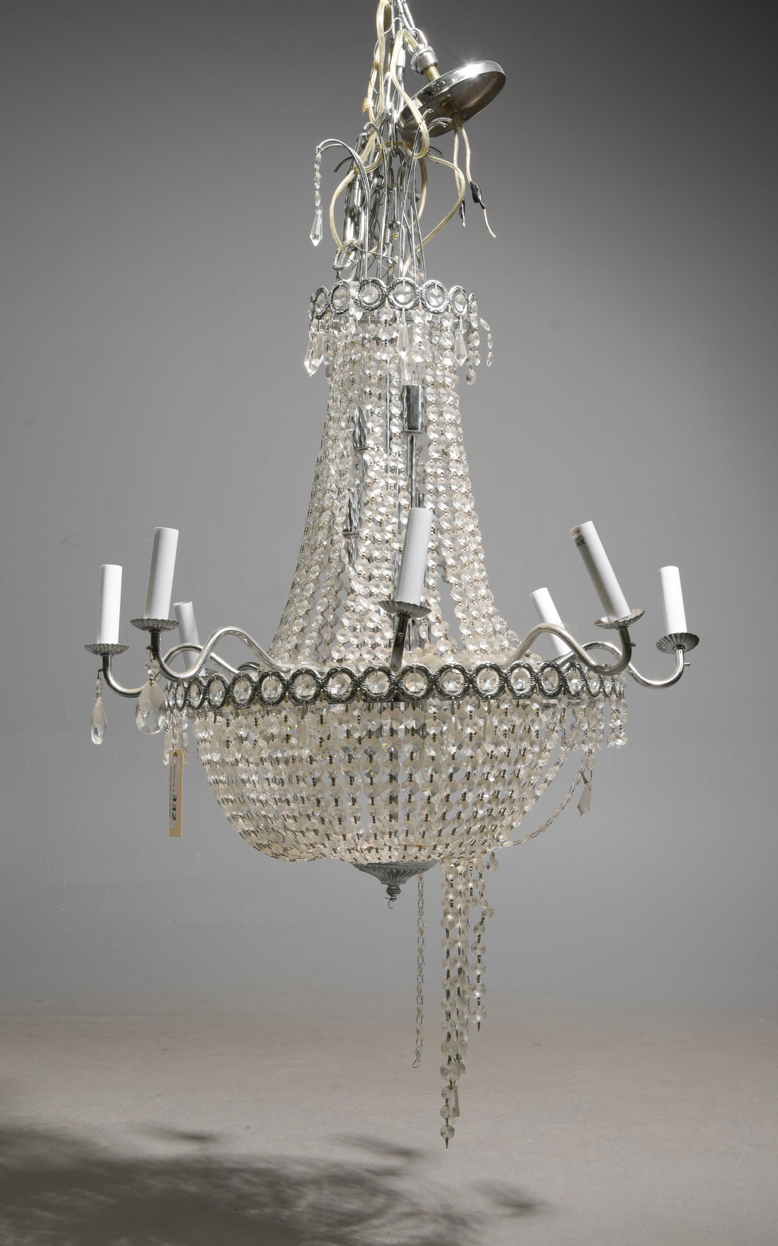 French Style Chanelier #2: French Style Chanelier - 31 in tall x 25.5 inch diameter