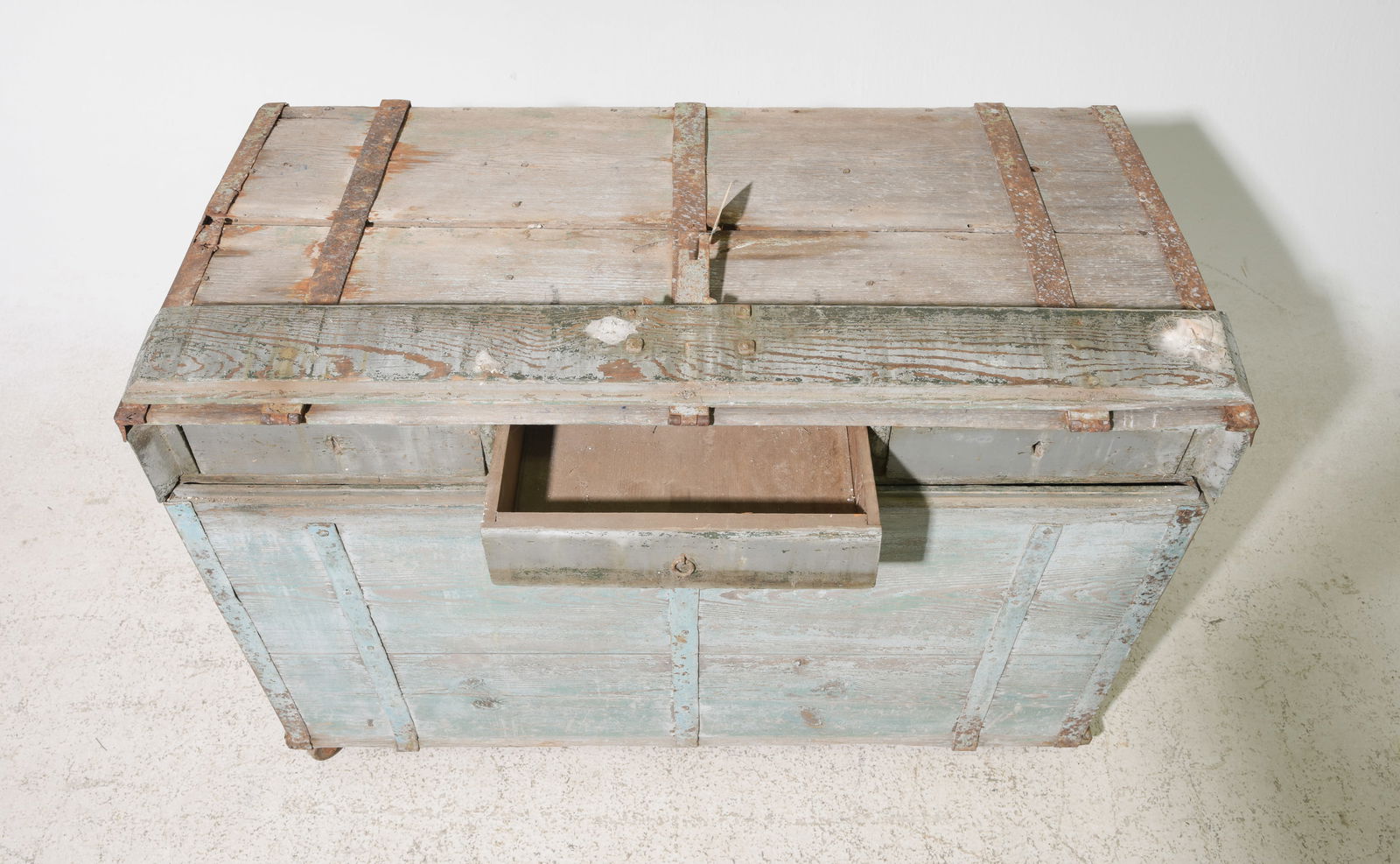 Rustic Painted Trunk - 3