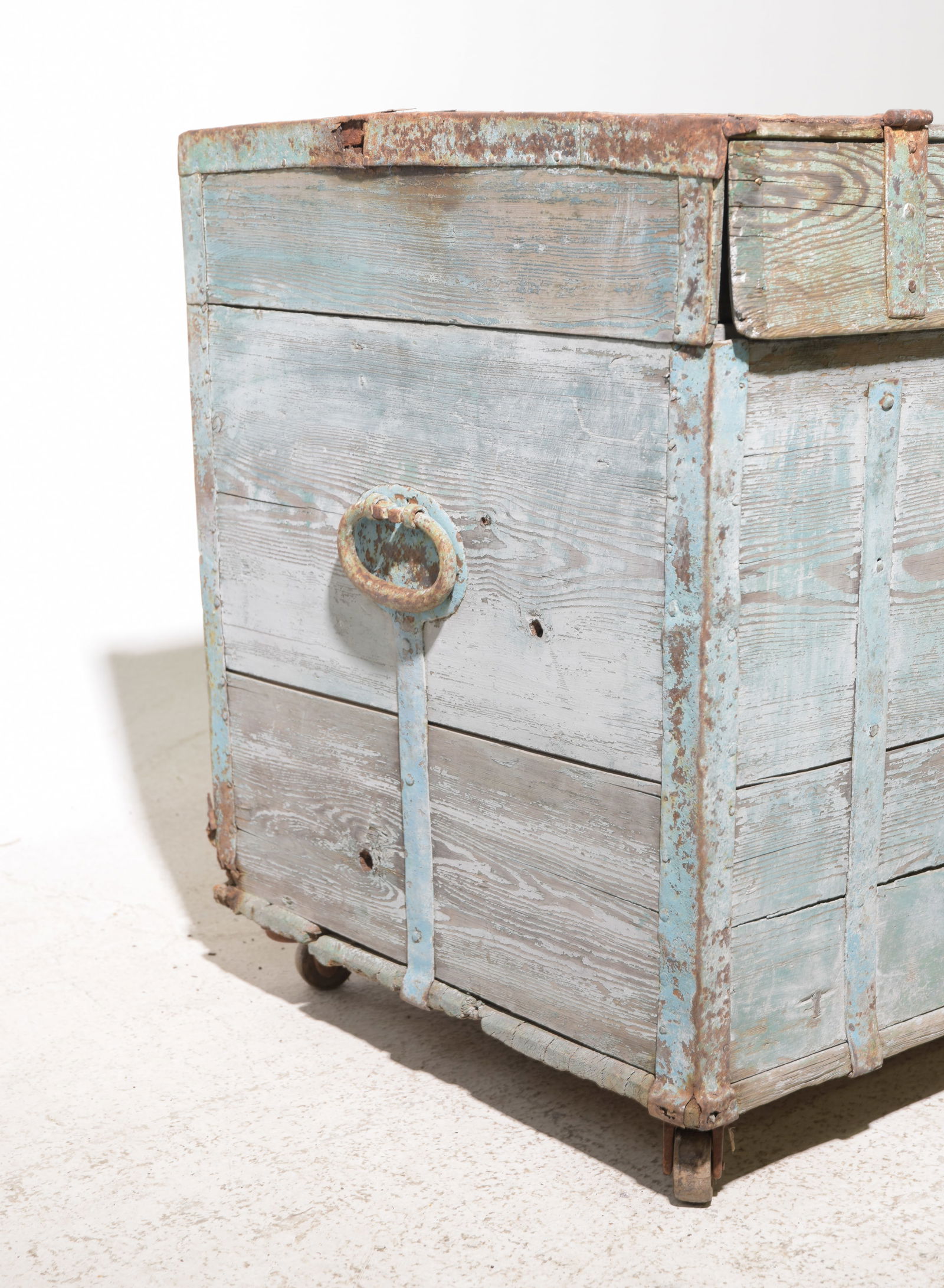 Rustic Painted Trunk - 5