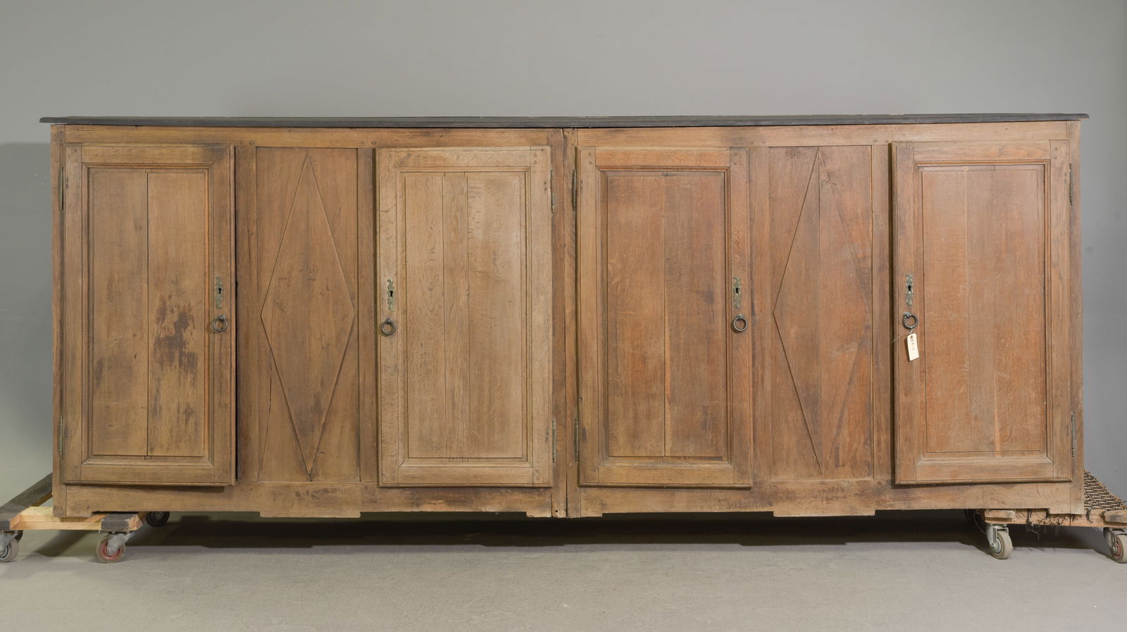 Monumental Rustic Sideboard / Enfilade: Monumental Rustic Four Door Sideboard / Enfilade - 50 in tall x 131 x 27