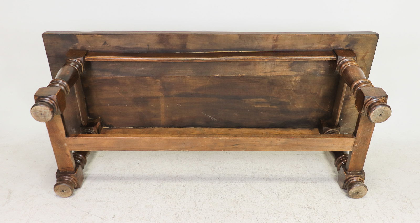 Louis XIV Style Solid Oak Farmhouse Table - 7