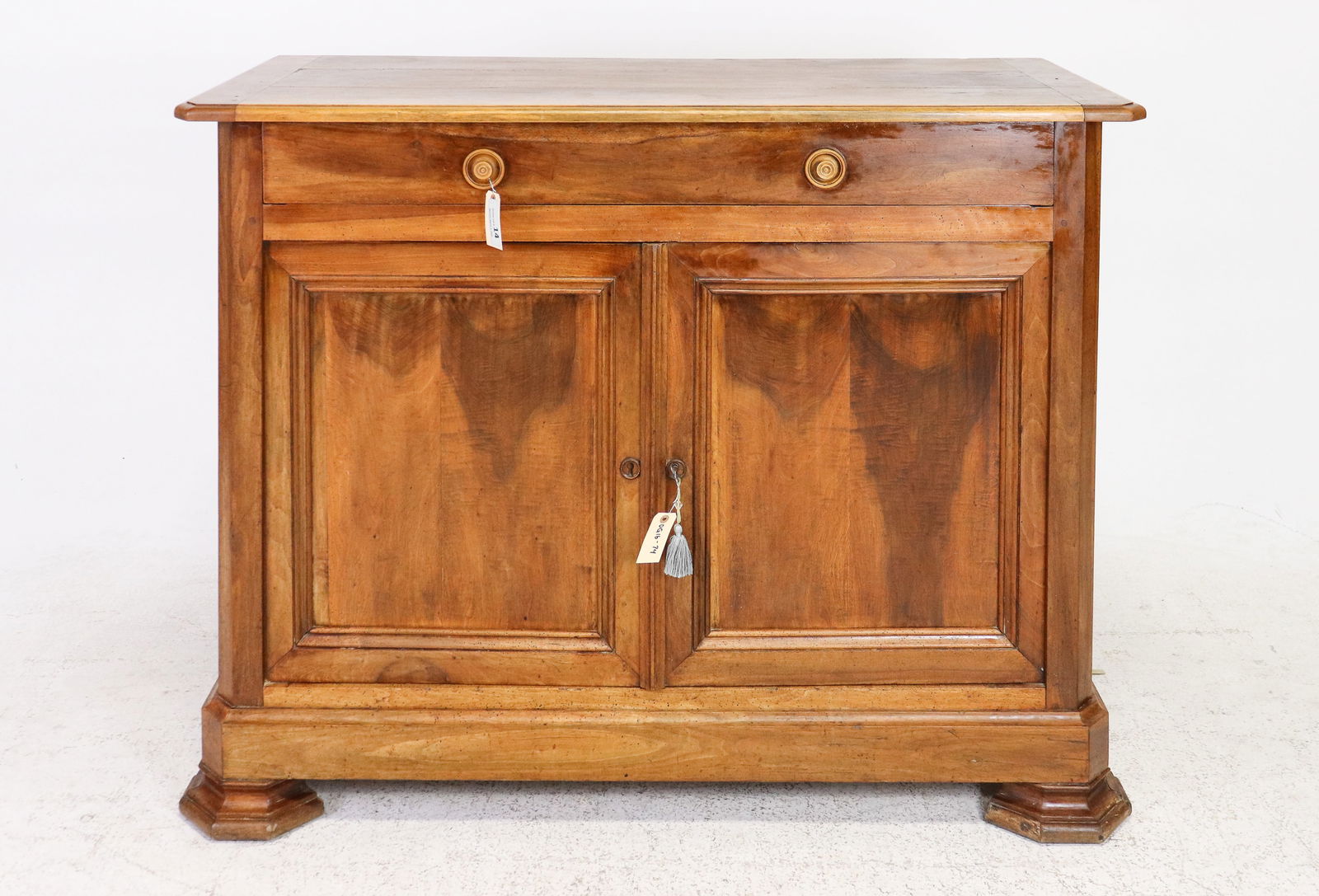 Louis Philippe Style Walnut Buffet: French Louis Philippe Style Walnut Buffet - 41 in tall x 54 x 24