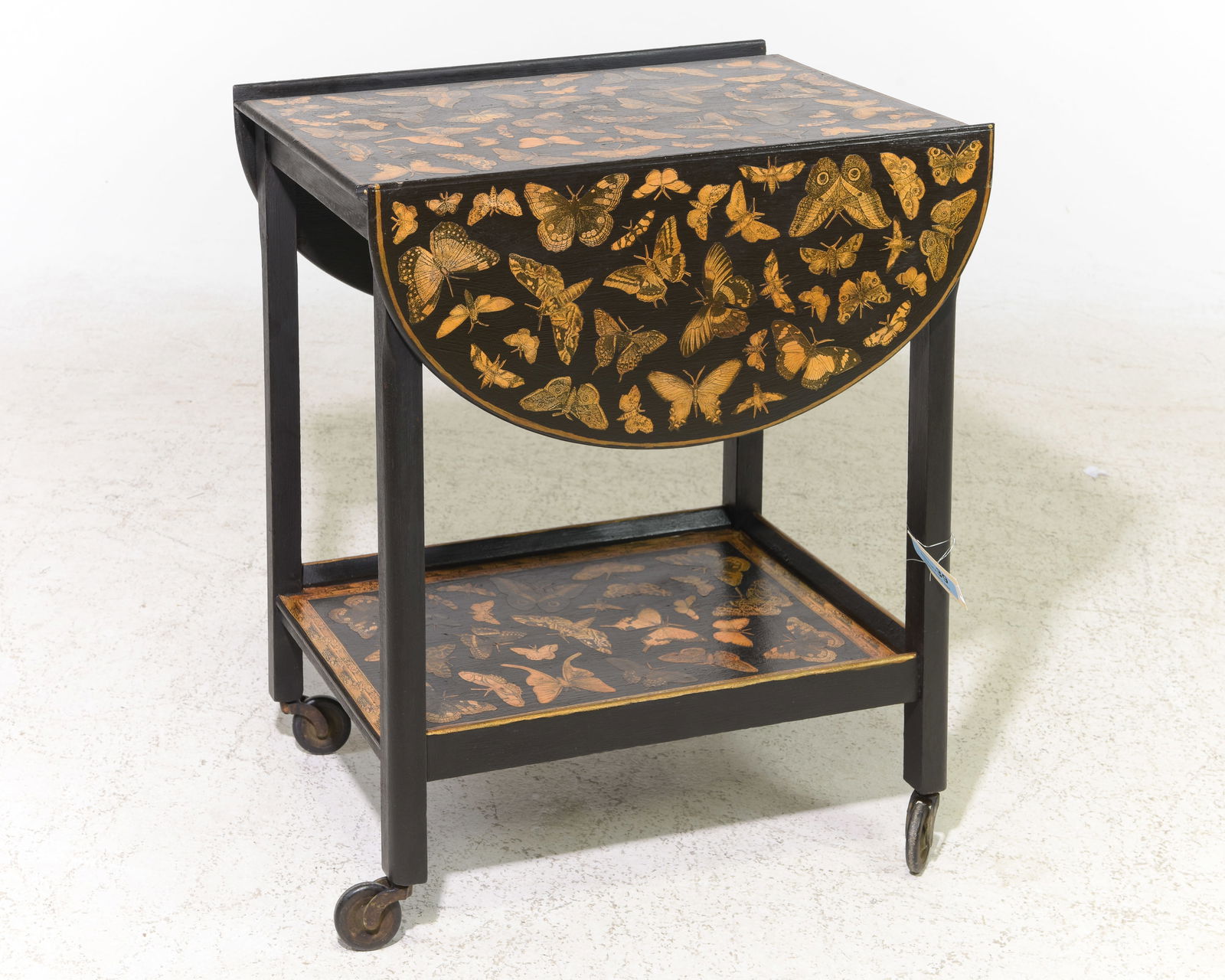 Decoupage Drop Leaf Trolley / Cart - Butterfly Motif (1 of 4)