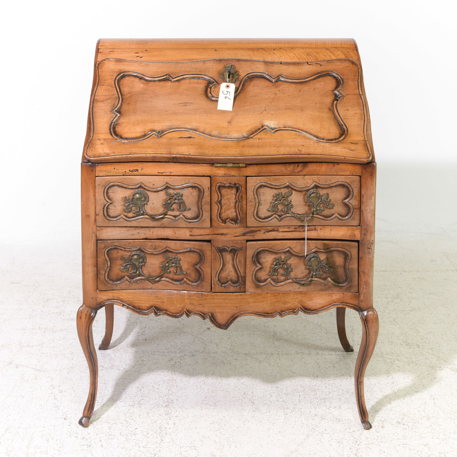 Louis XV Style Walnut Drop Front Desk c.1800's (1 of 7)