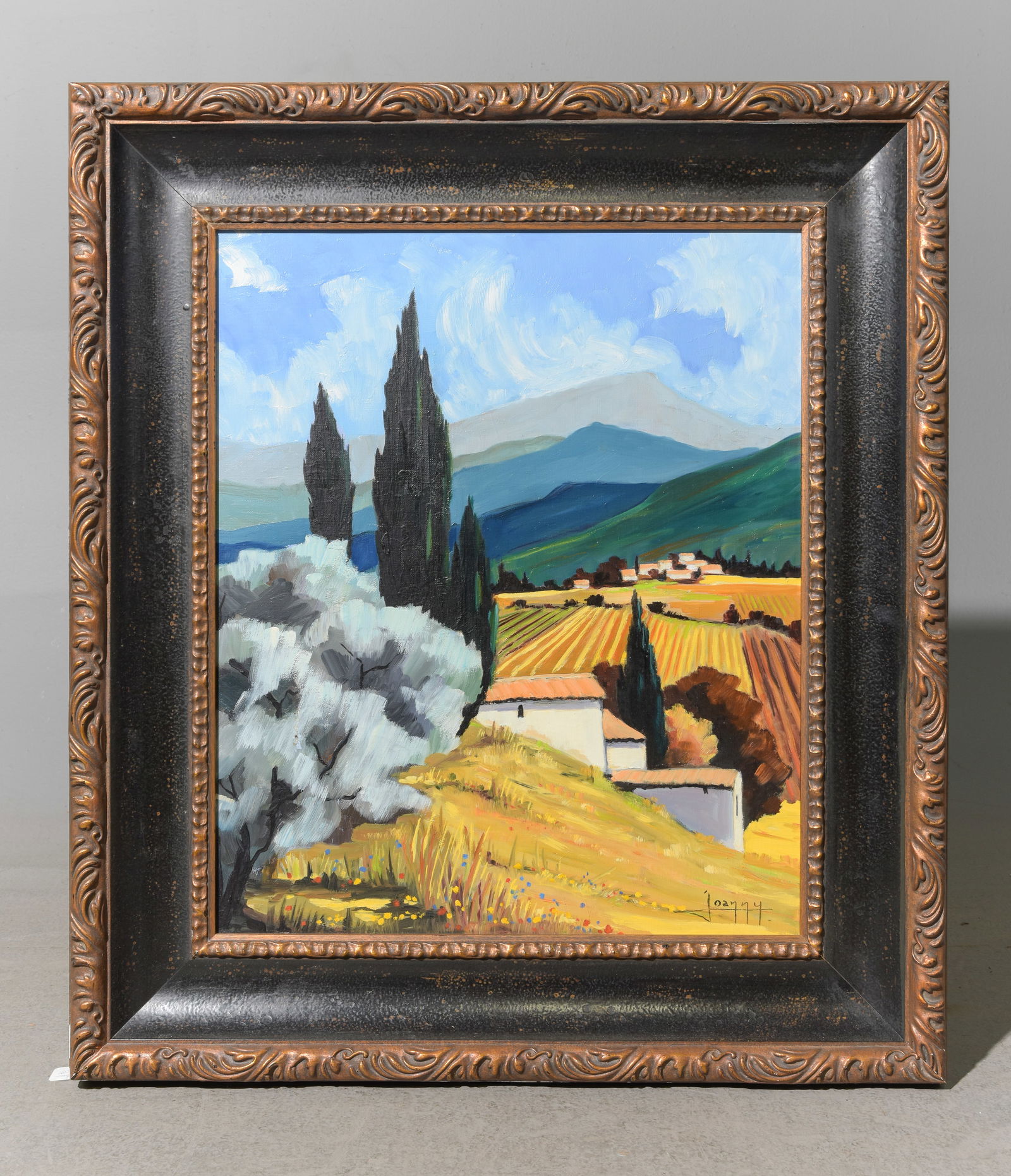 Joanny Framed Art on Canvas - Tuscan Hillside (1 of 4)