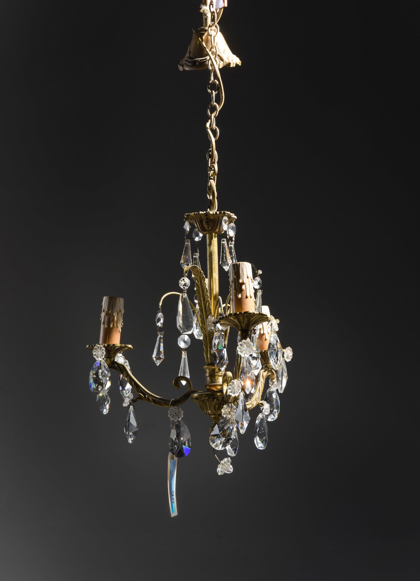 Napoleon III Style Small Chandelier with Prisms (1 of 3)