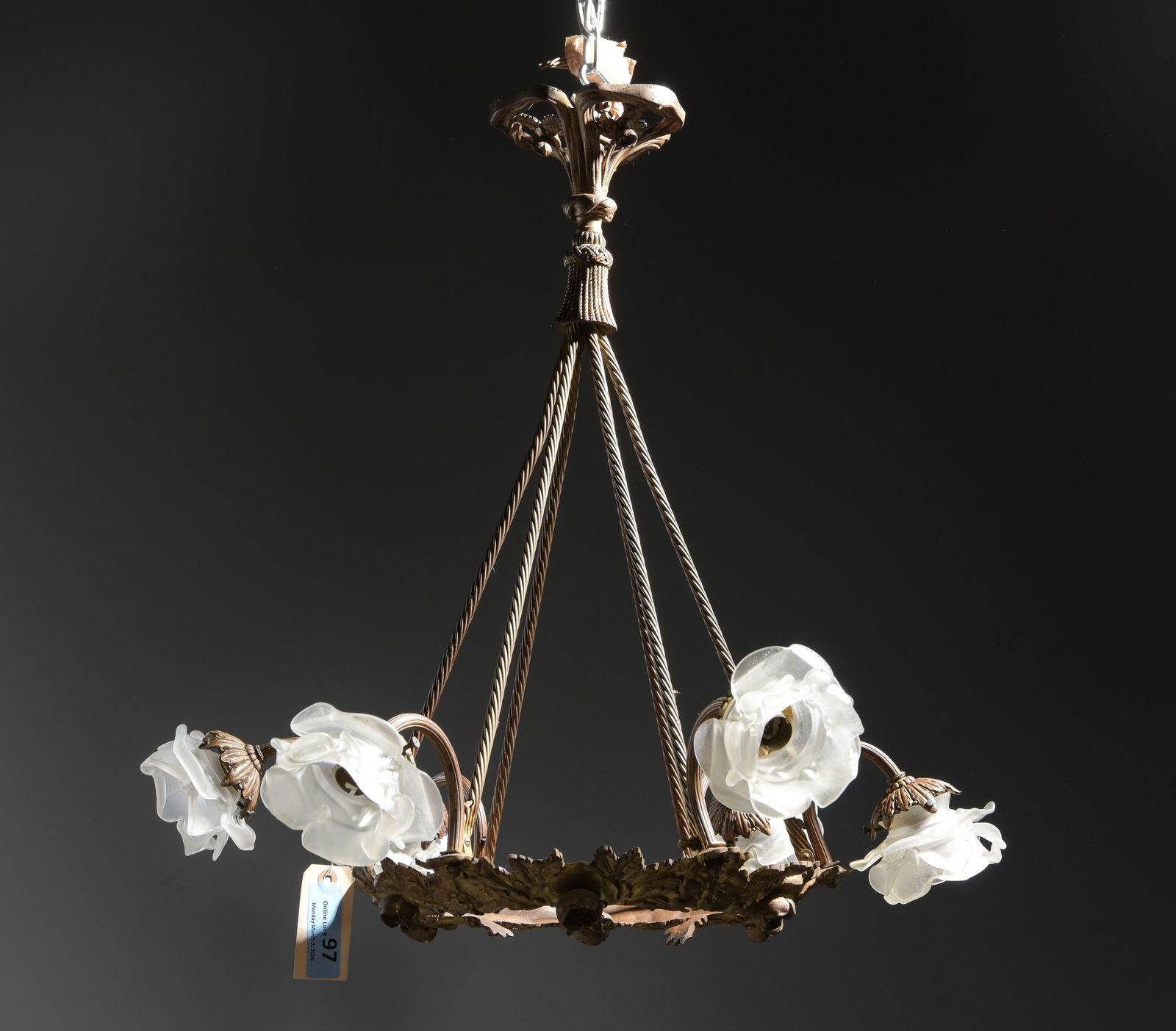 Art Nouveau / Neoclassical Style Chandelier (1 of 5)