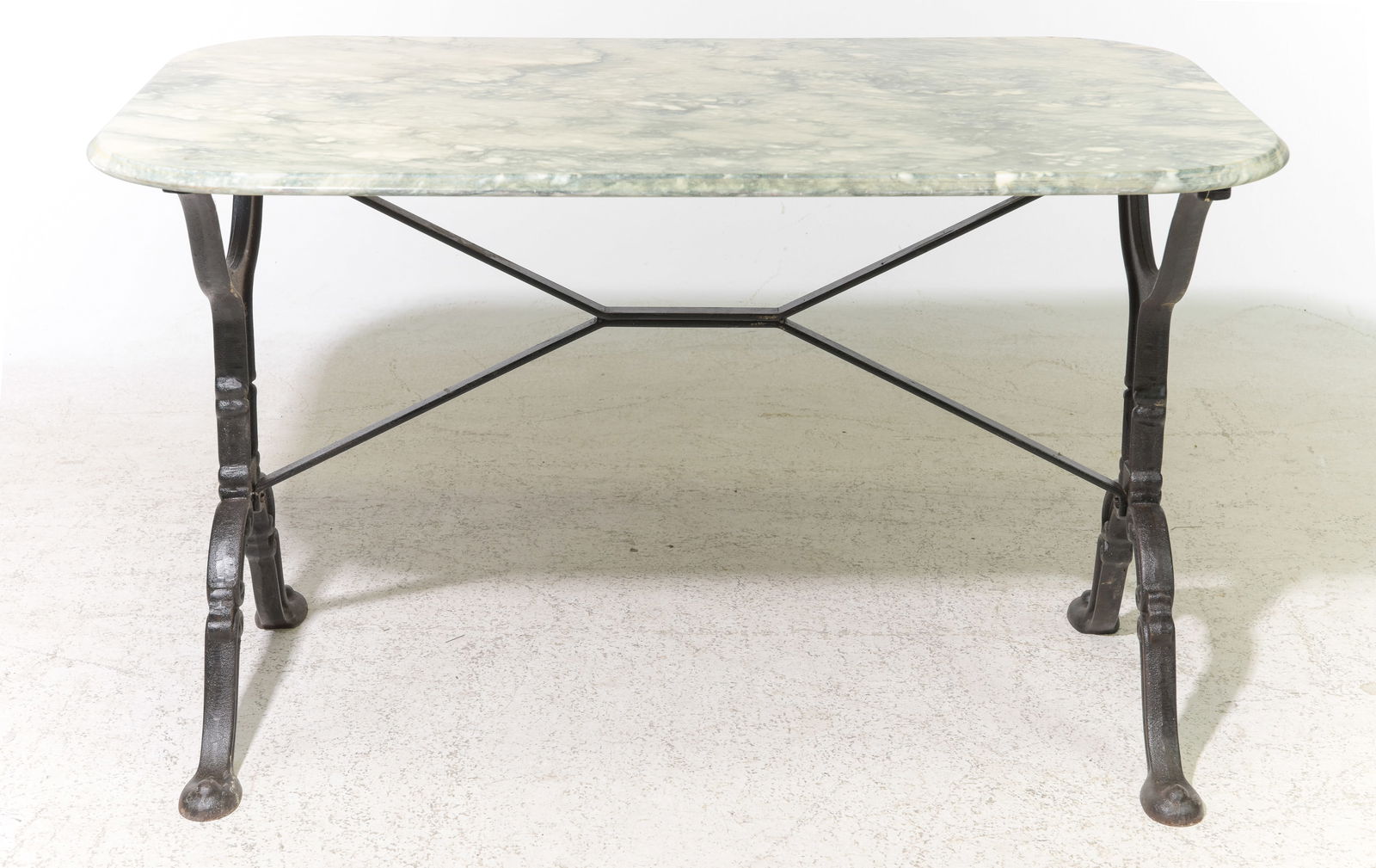 French Iron Base Marble Top Bistro Table (1 of 3)
