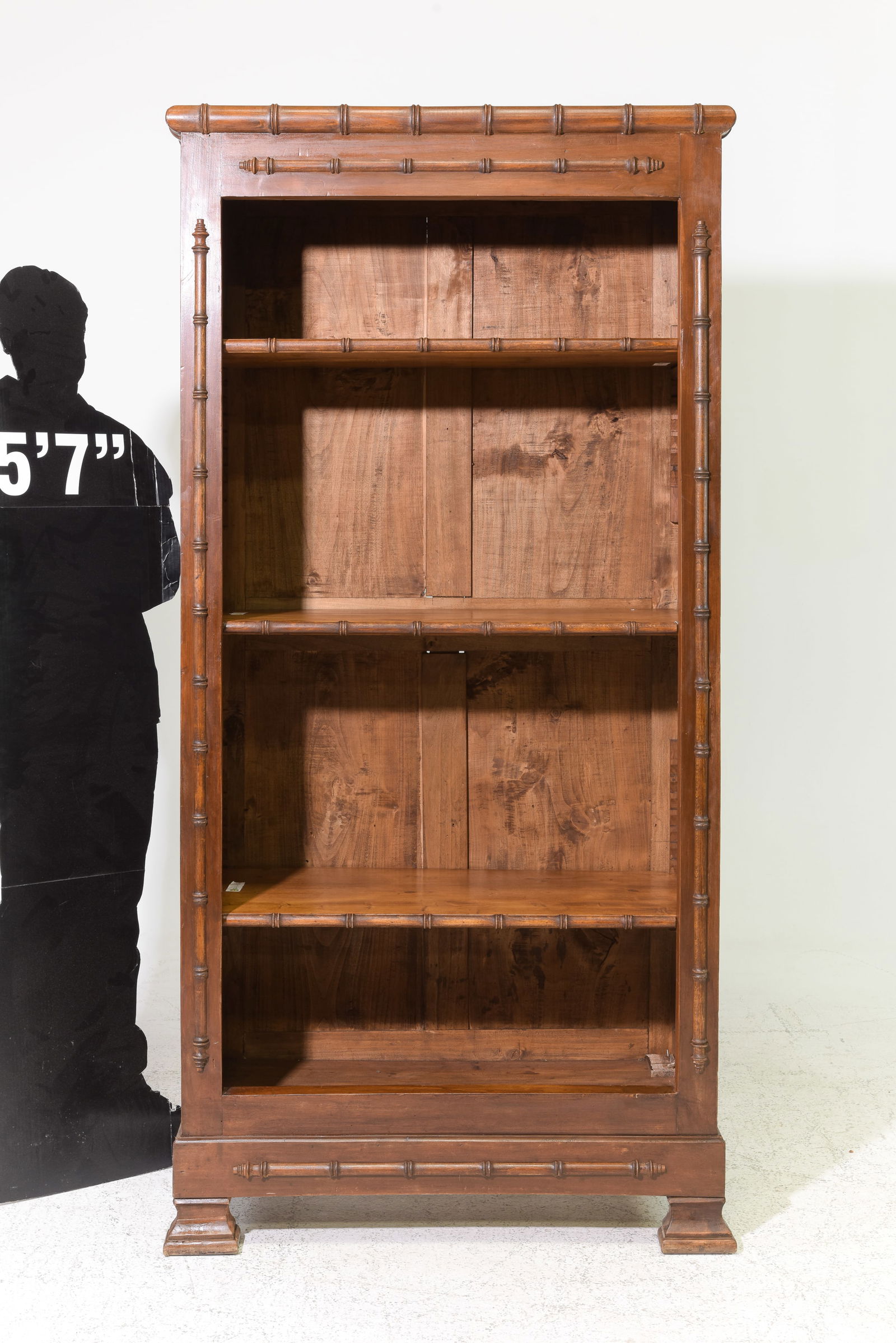 Faux Bamboo Open Bookshelf (1 of 3)