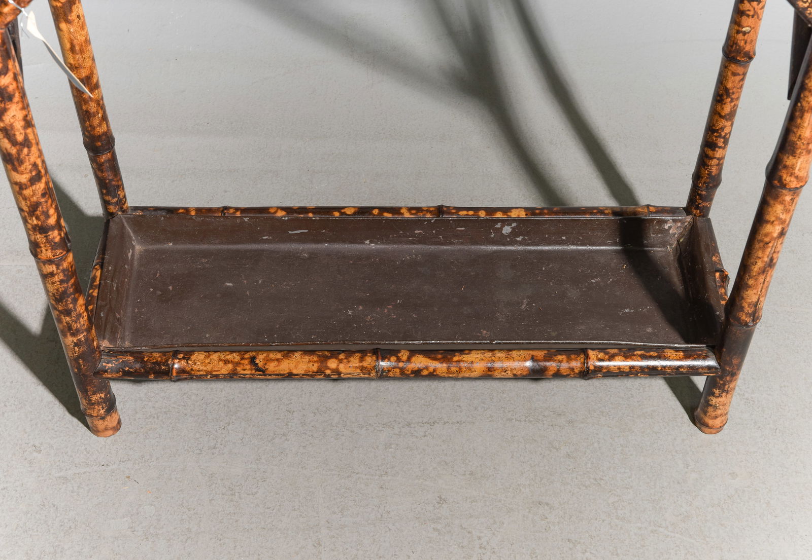 Bamboo Mirror Back Hall Stand - 2