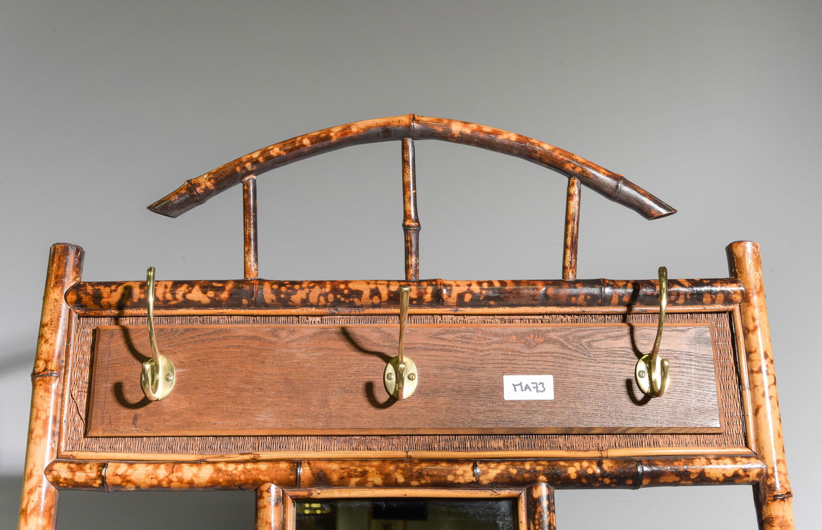 Bamboo Mirror Back Hall Stand - 3