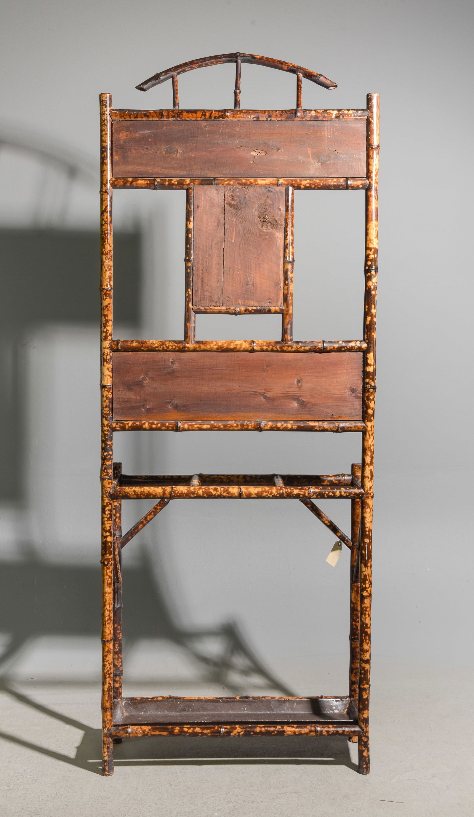 Bamboo Mirror Back Hall Stand - 4