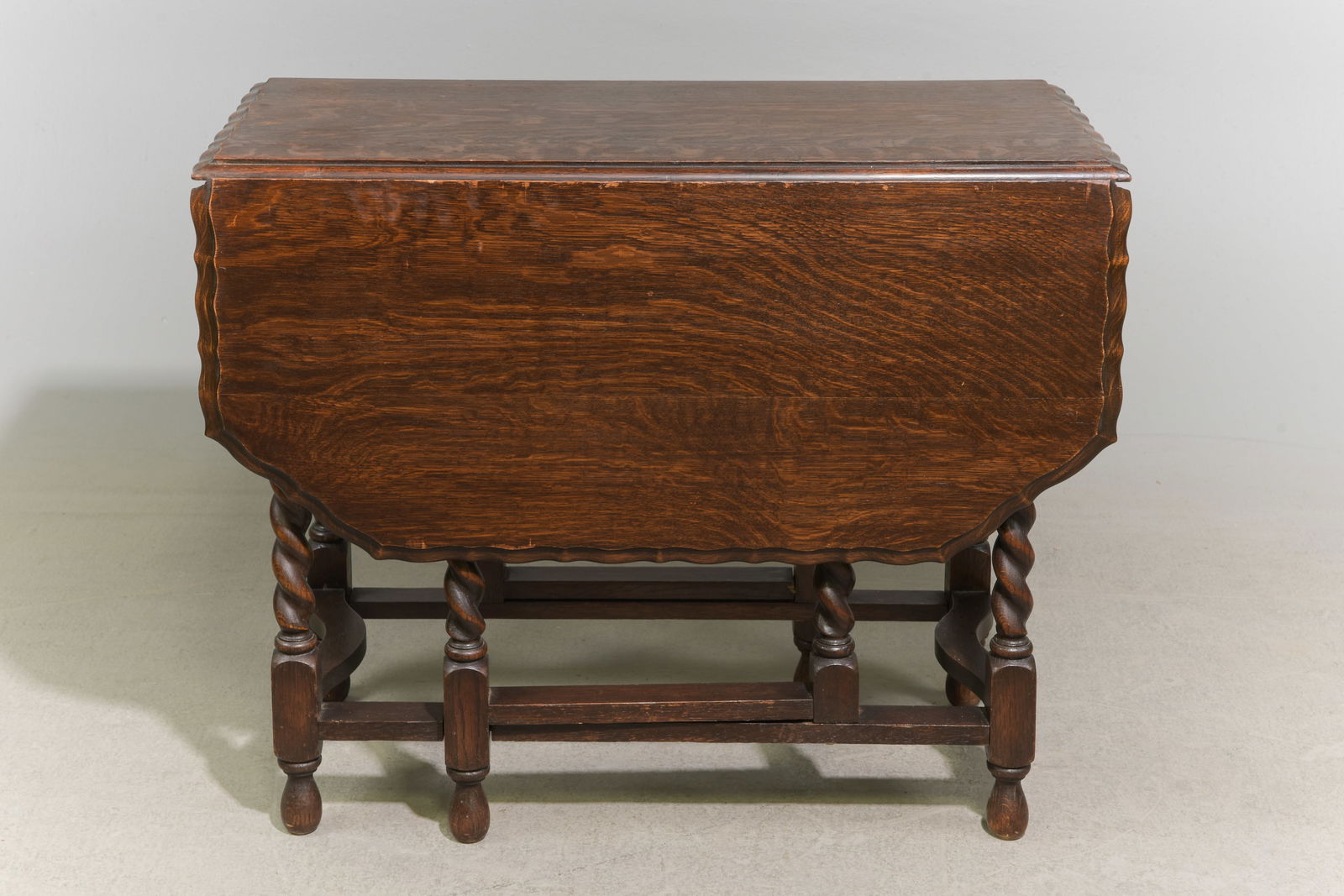 British Oak Barley Twist Drop Leaf Table #1 (1 of 4)