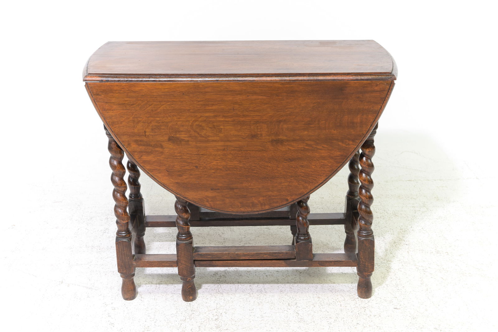 British Oak Barley Twist Drop Leaf Table #2 (1 of 3)
