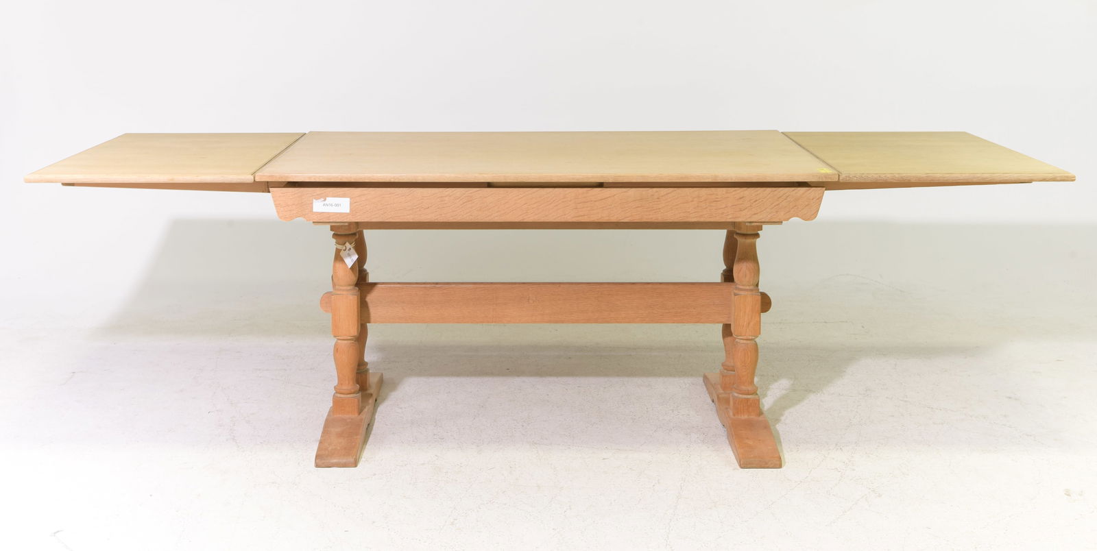 Danish Oak Draw Leaf Dining Table - 2