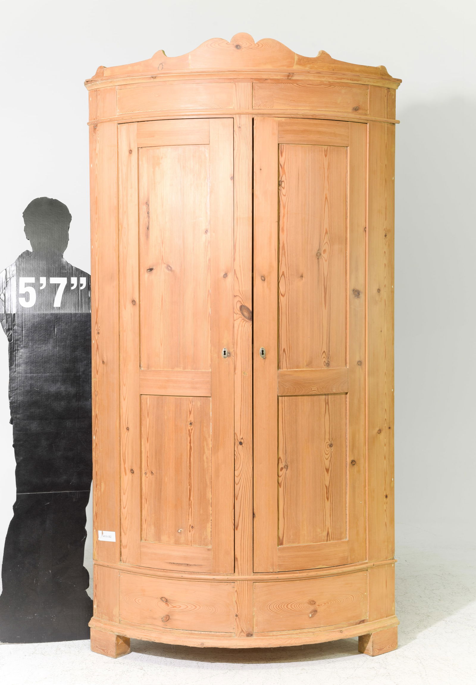 Danish Pine Large Corner Cabinet / Cupboard (1 of 5)