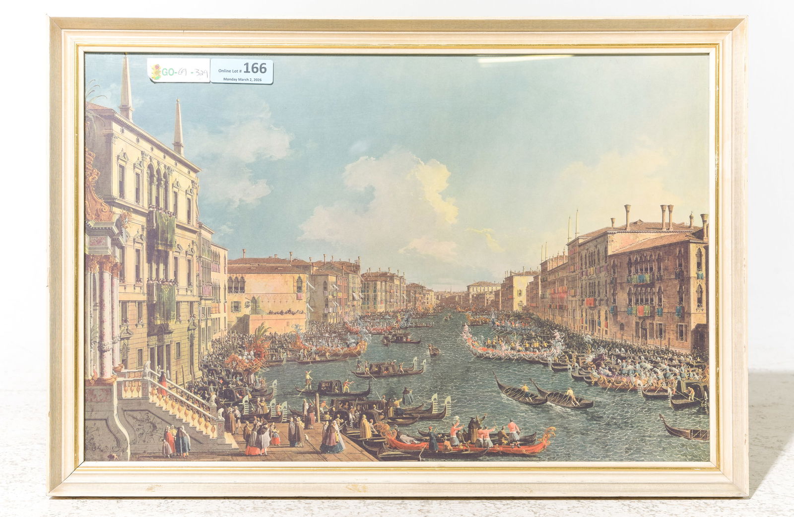 Framed Print "A Regatta on The Grand Canal": Framed Print "A Regatta on The Grand Canal" - 20 in tall x 29 x 1