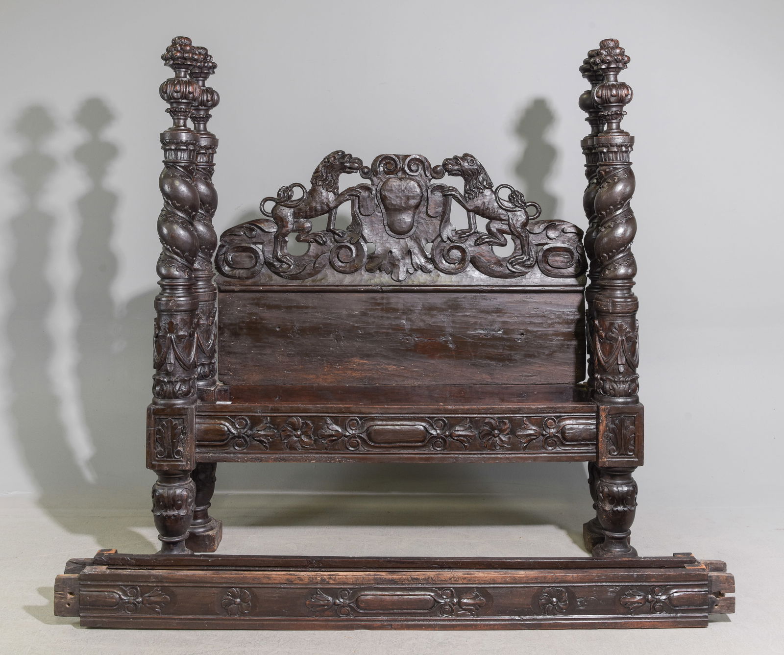 19th Century French Renaissance Carved Bed (1 of 6)