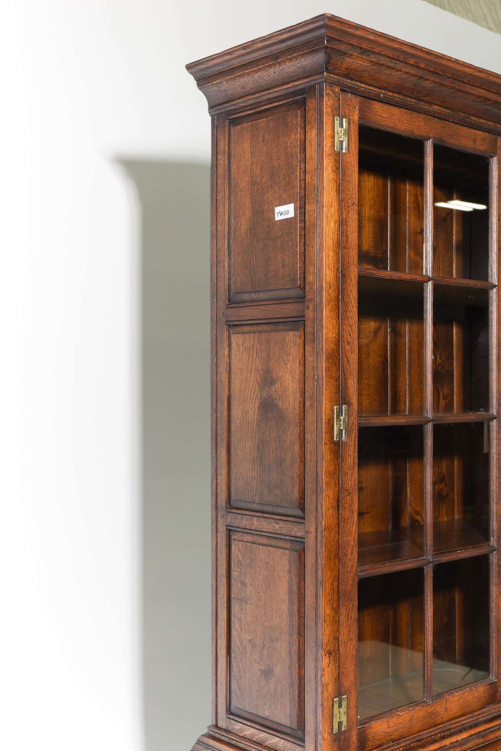 British Oak Bookcase / Cupboard - 3