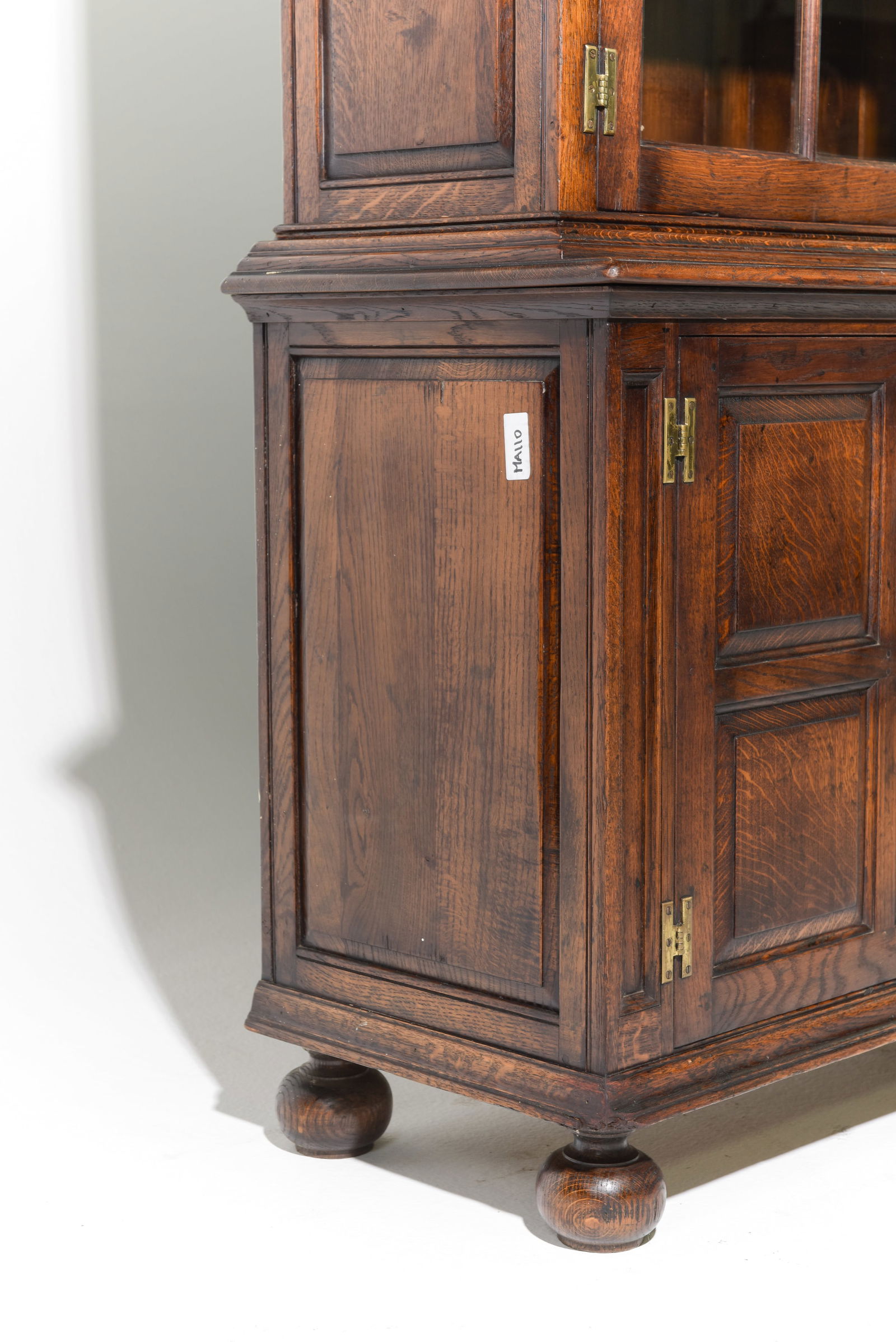 British Oak Bookcase / Cupboard - 4