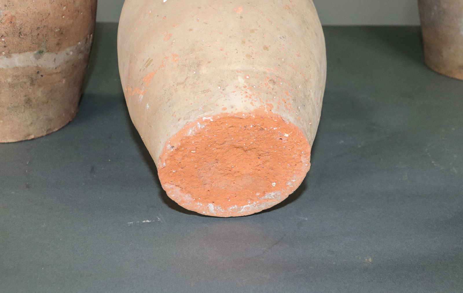 Three Green Glazed Olive Jars - 6