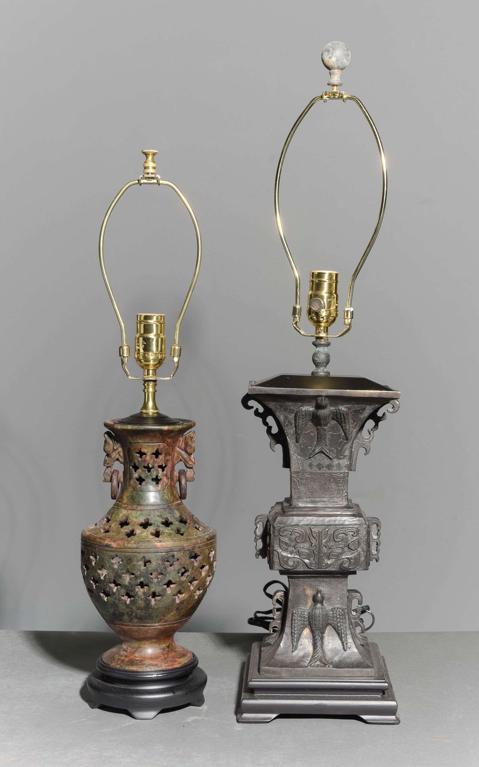 2 Asian Style American Wired Lamps (1 of 5)