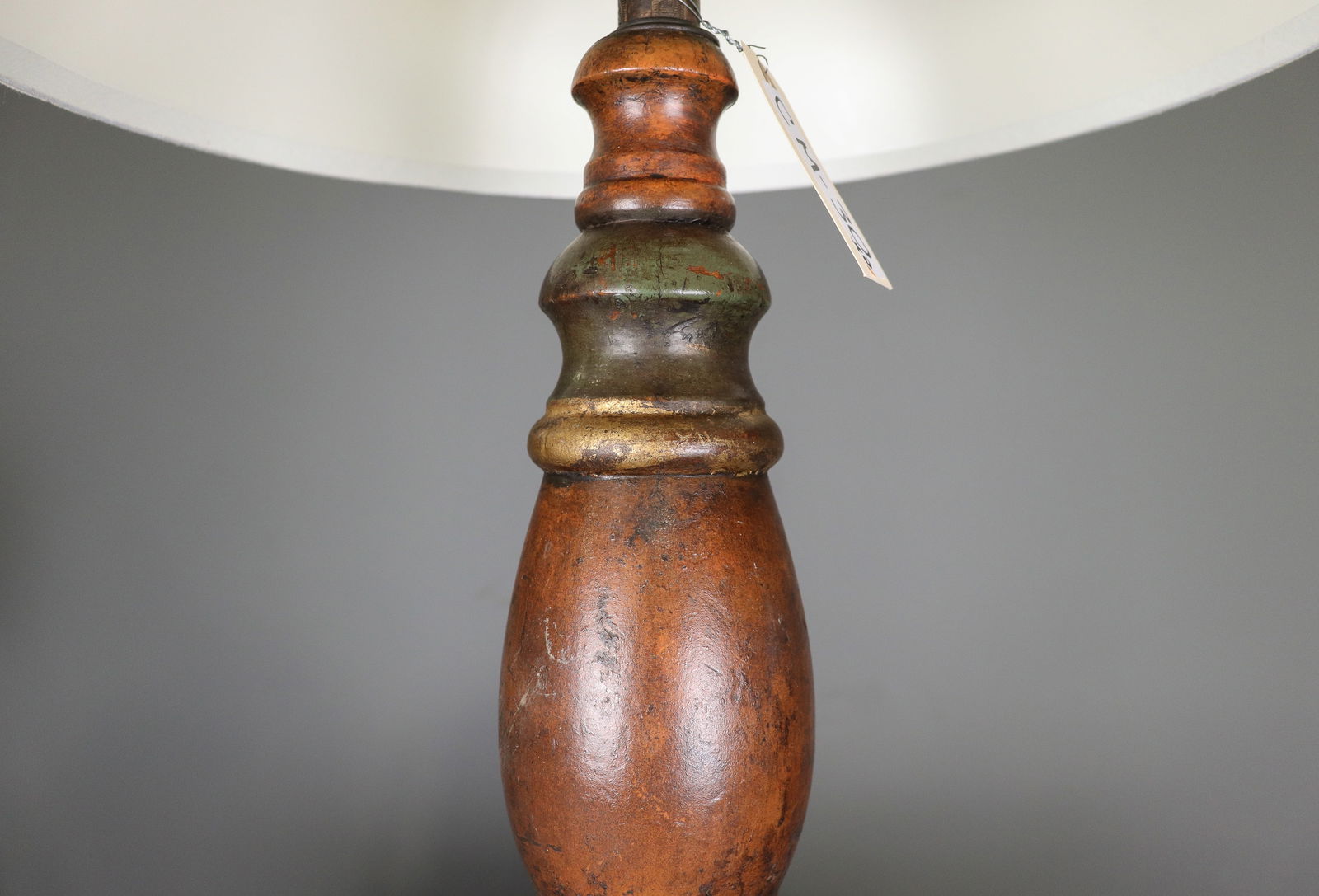 Polychrome Table Lamp With Shade - 2