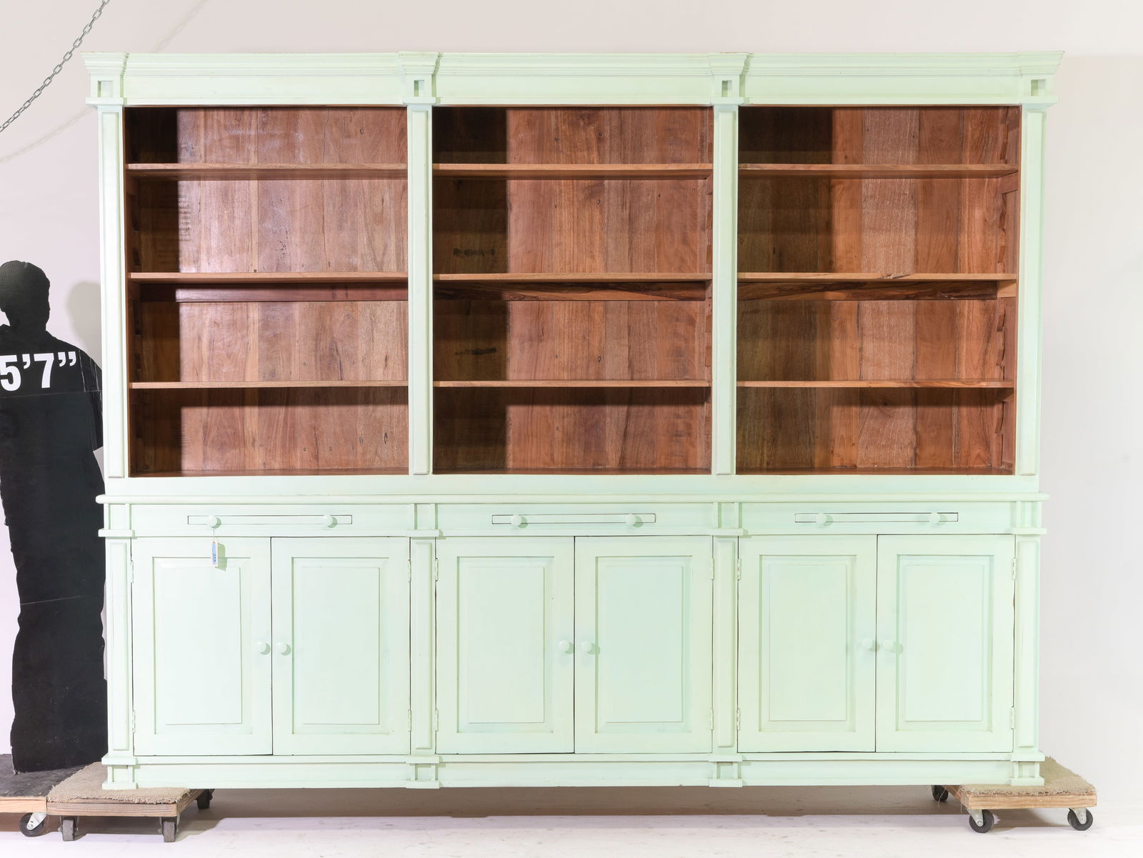 European Style Monumental Painted Bookcase #2 (1 of 8)