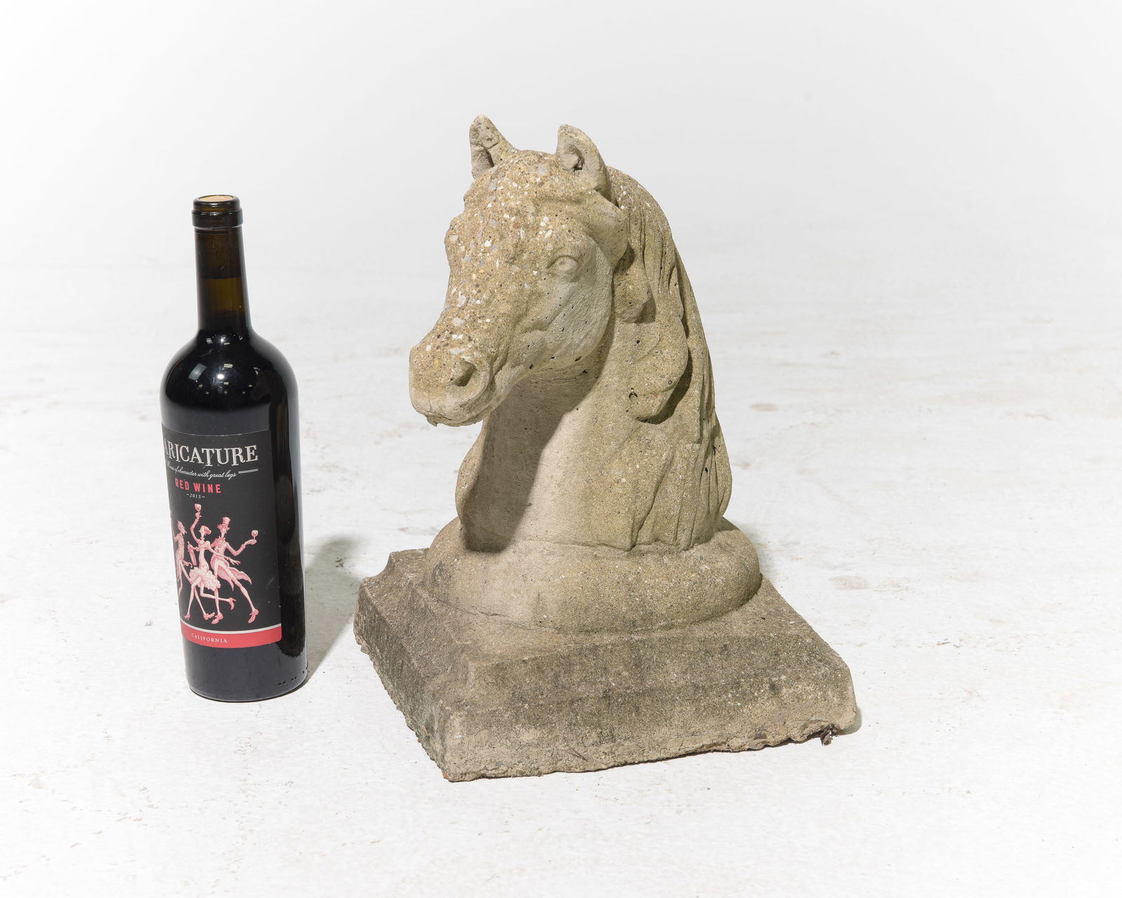 Cast Stone / Concrete Horse Head (1 of 3)