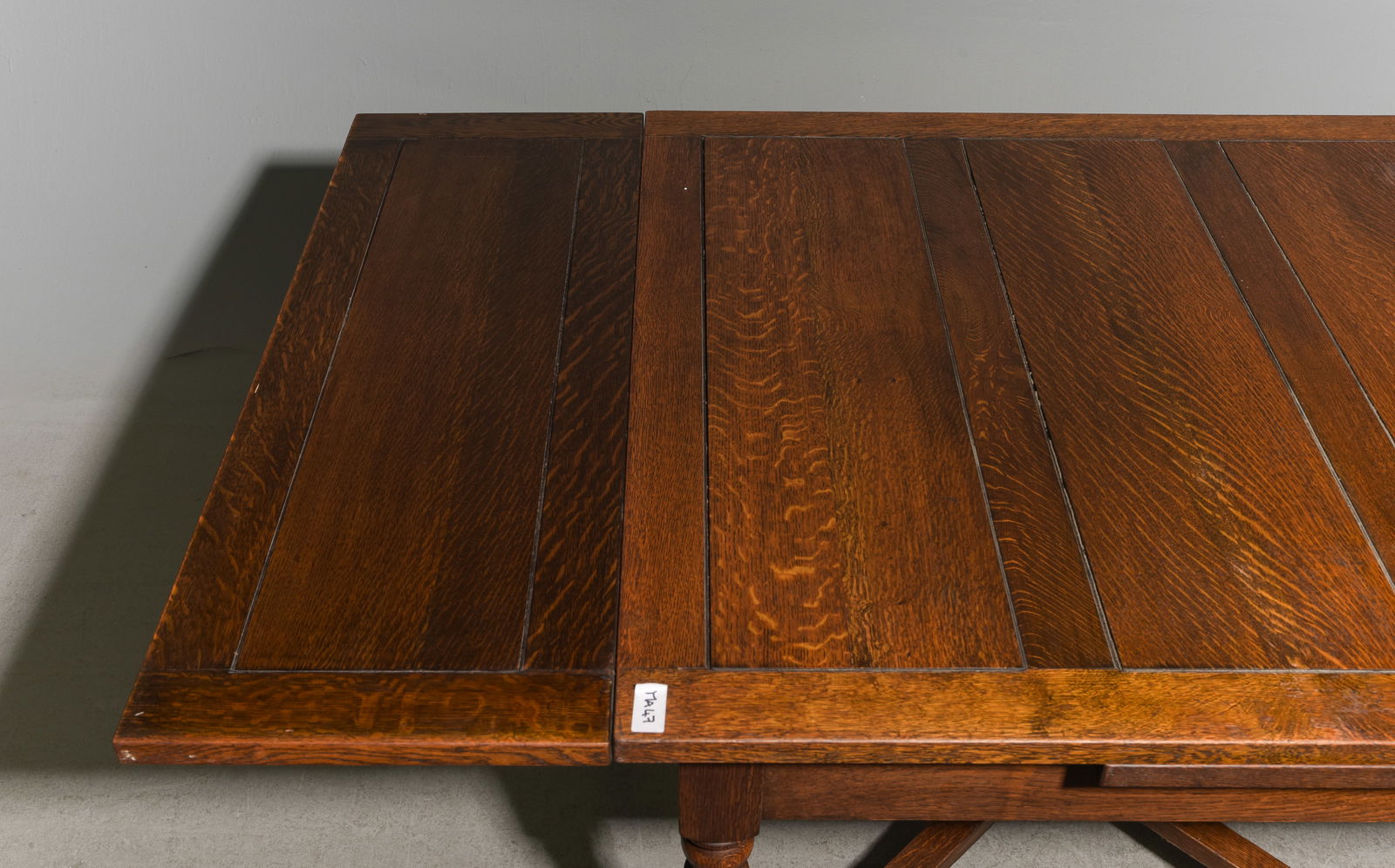 British Oak Draw Leaf Dining Table - 3
