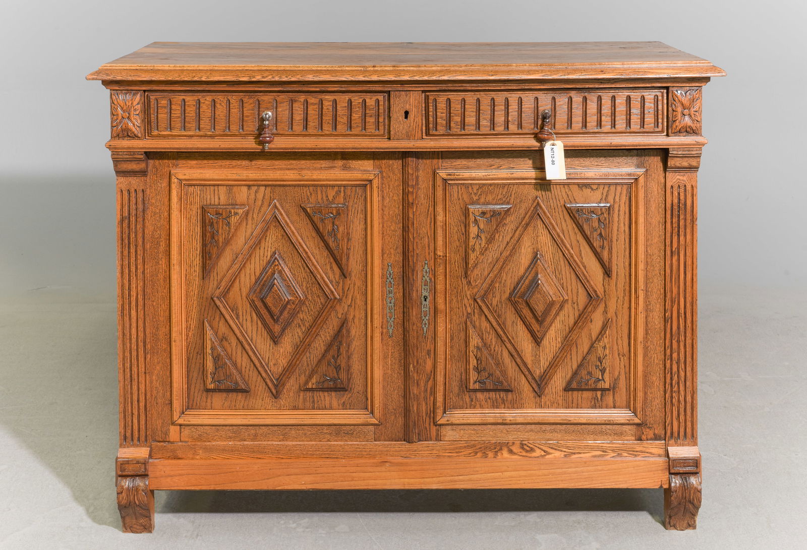 Louis XIII Style Carved Oak Buffet (1 of 6)