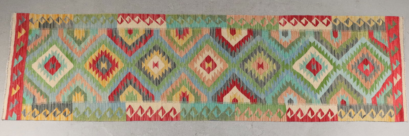 Flat Woven Kilim Rug - 3'1 x 10'4: Flat Woven Kilim Rug - 3'1 x 10'4